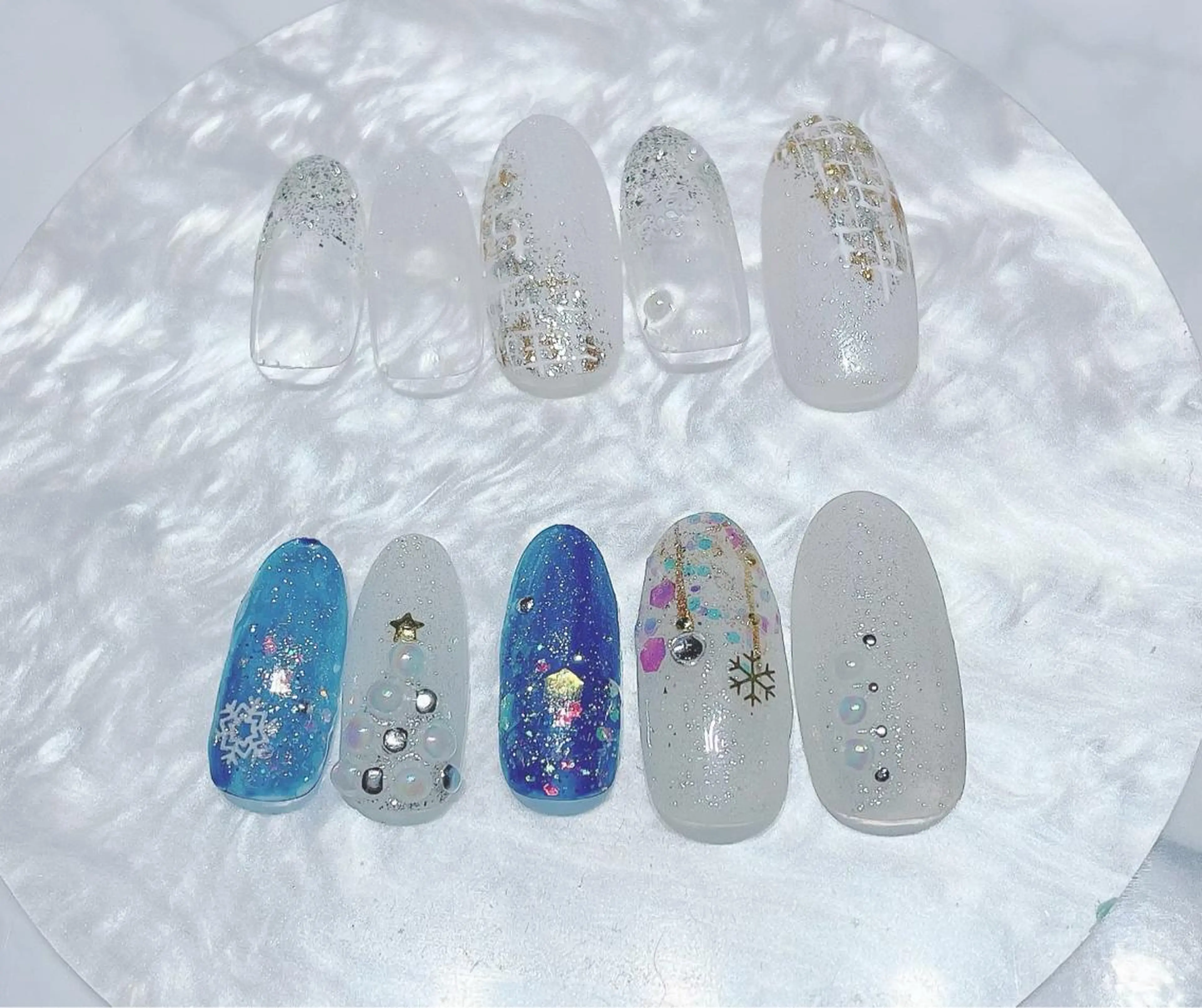 ネイル 冬ネイル クリスマス ネイルサロン Belleのネイルデザイン