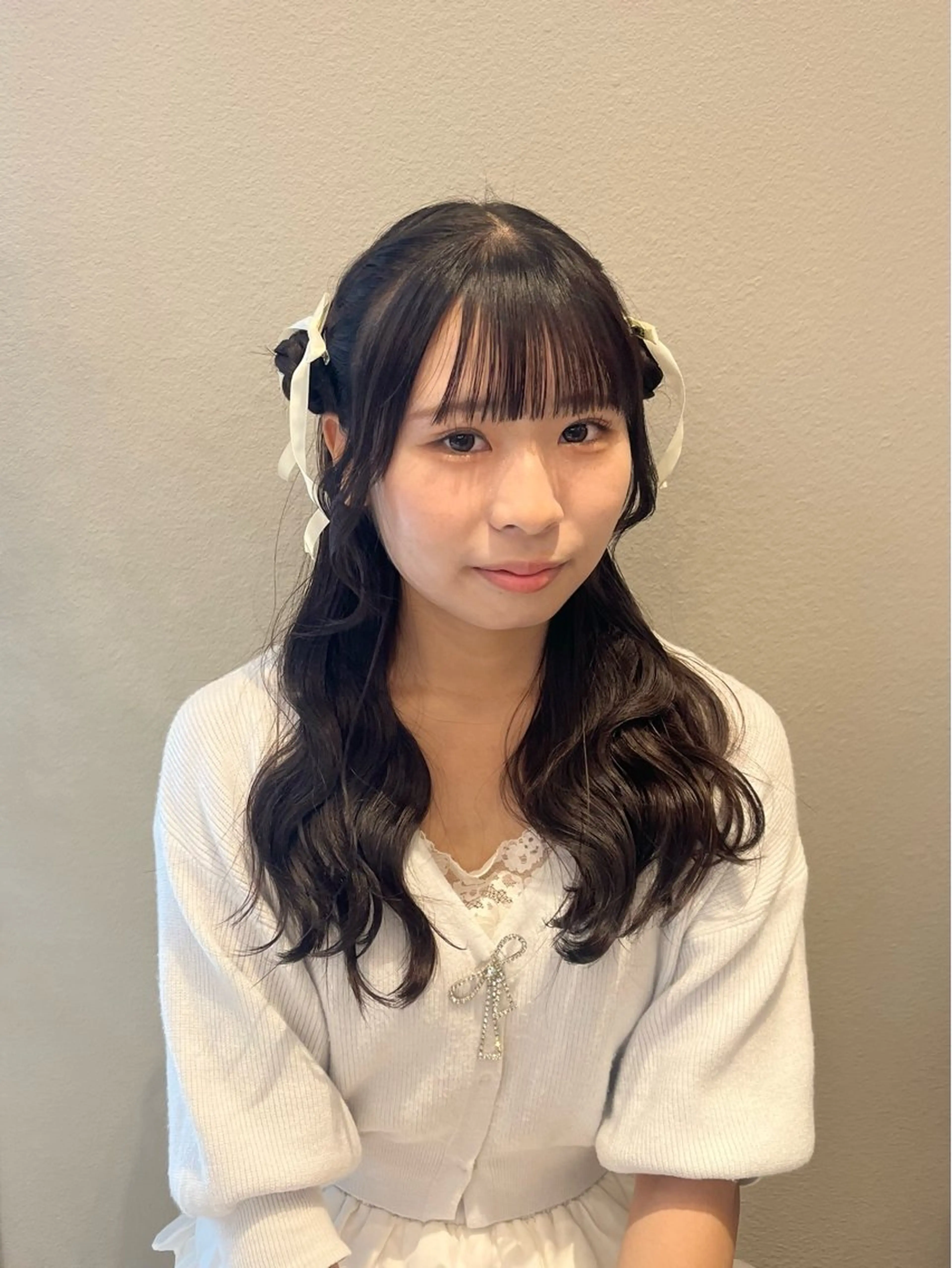 ヘアアレンジ ヘアセット 顔周り/ガーリー /ヘアメ/あつはのヘアスタイル