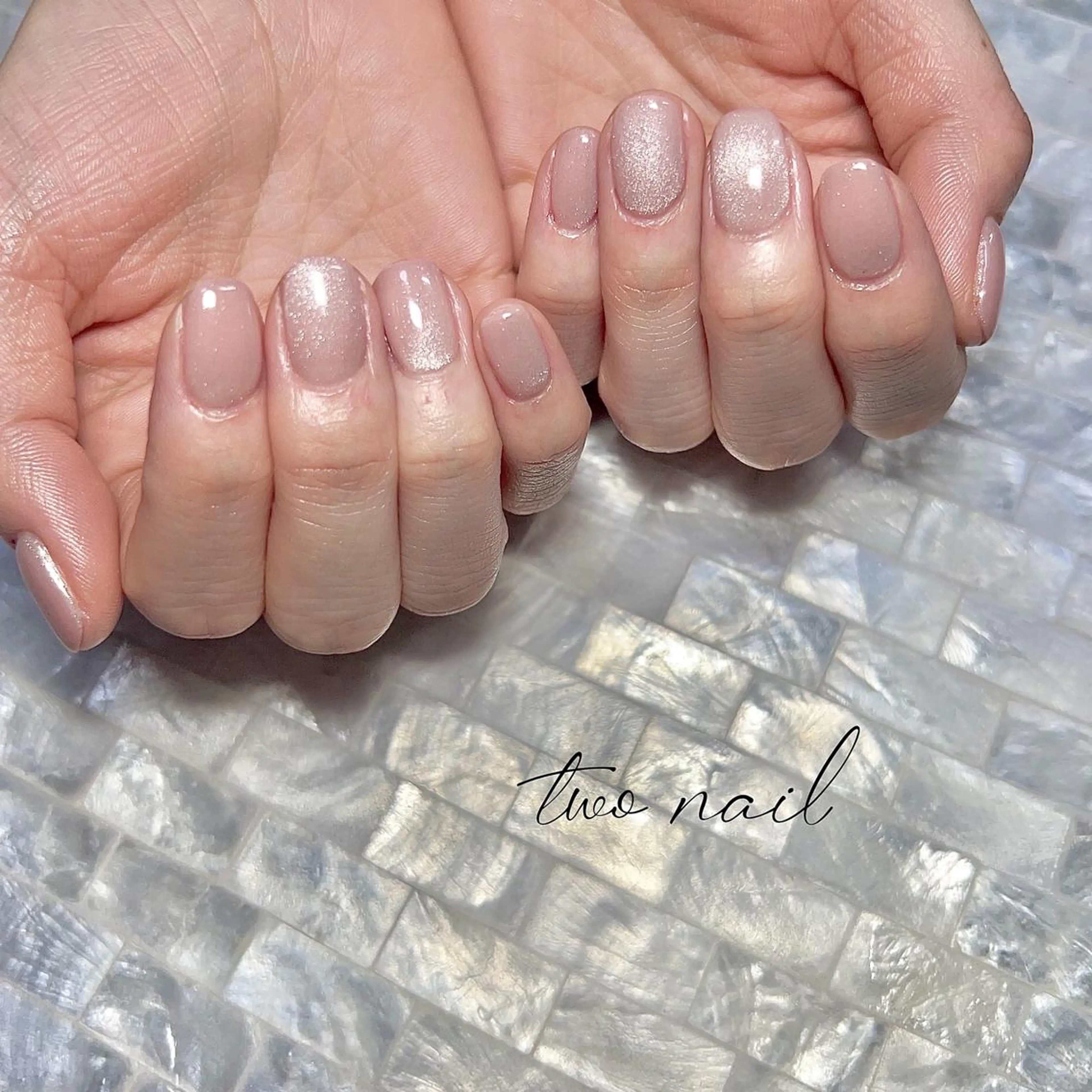 ネイル アートネイル フットネイル ハート キラキラネイル マグネットネイル ハンドネイル two nailのネイルデザイン