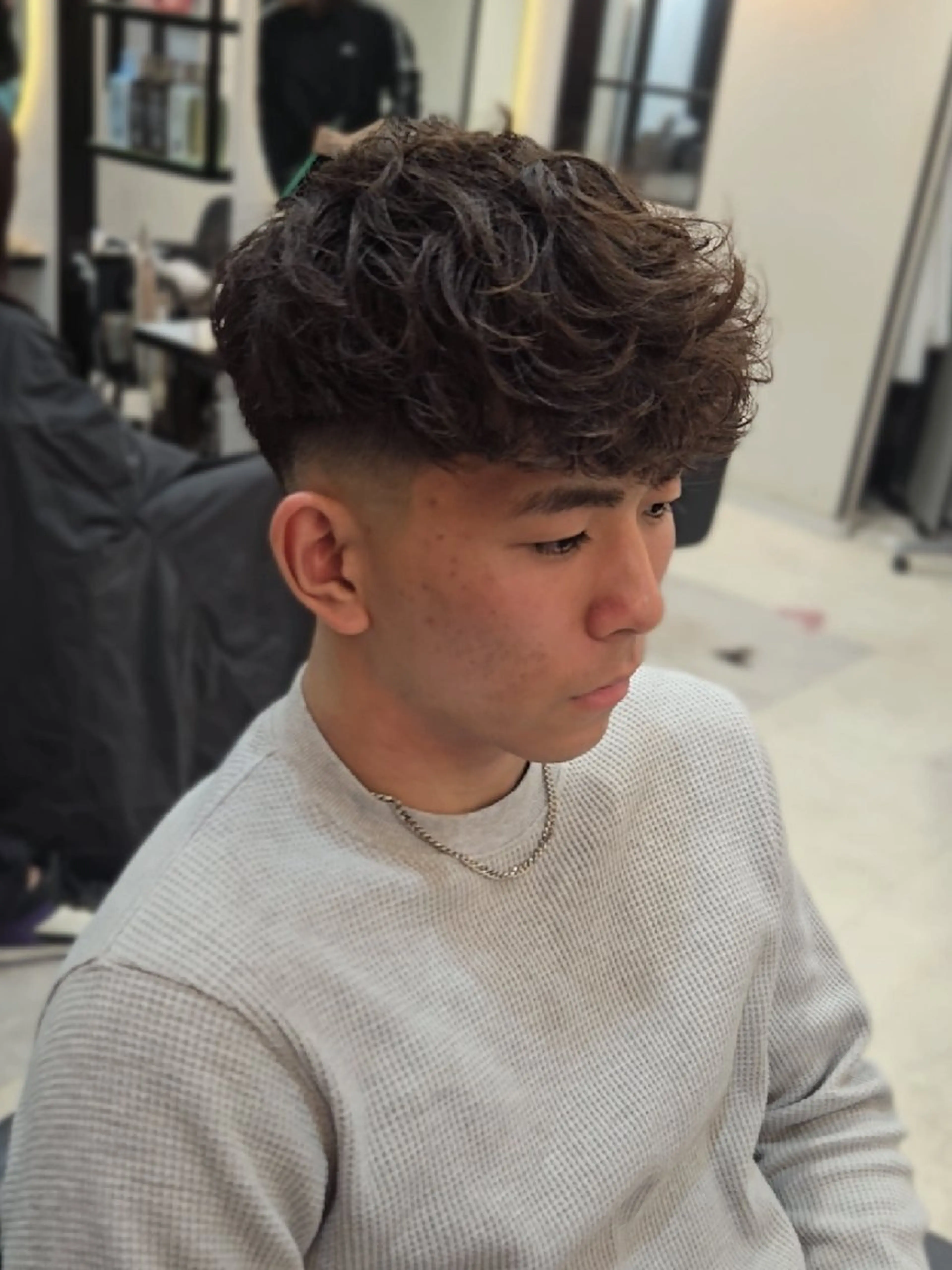 メンズ パーマ ショート メンズパーマ カット パーマ ヘアセット LEN名古屋/パーマ 海外ヘア/メンズ特化のヘアスタイル