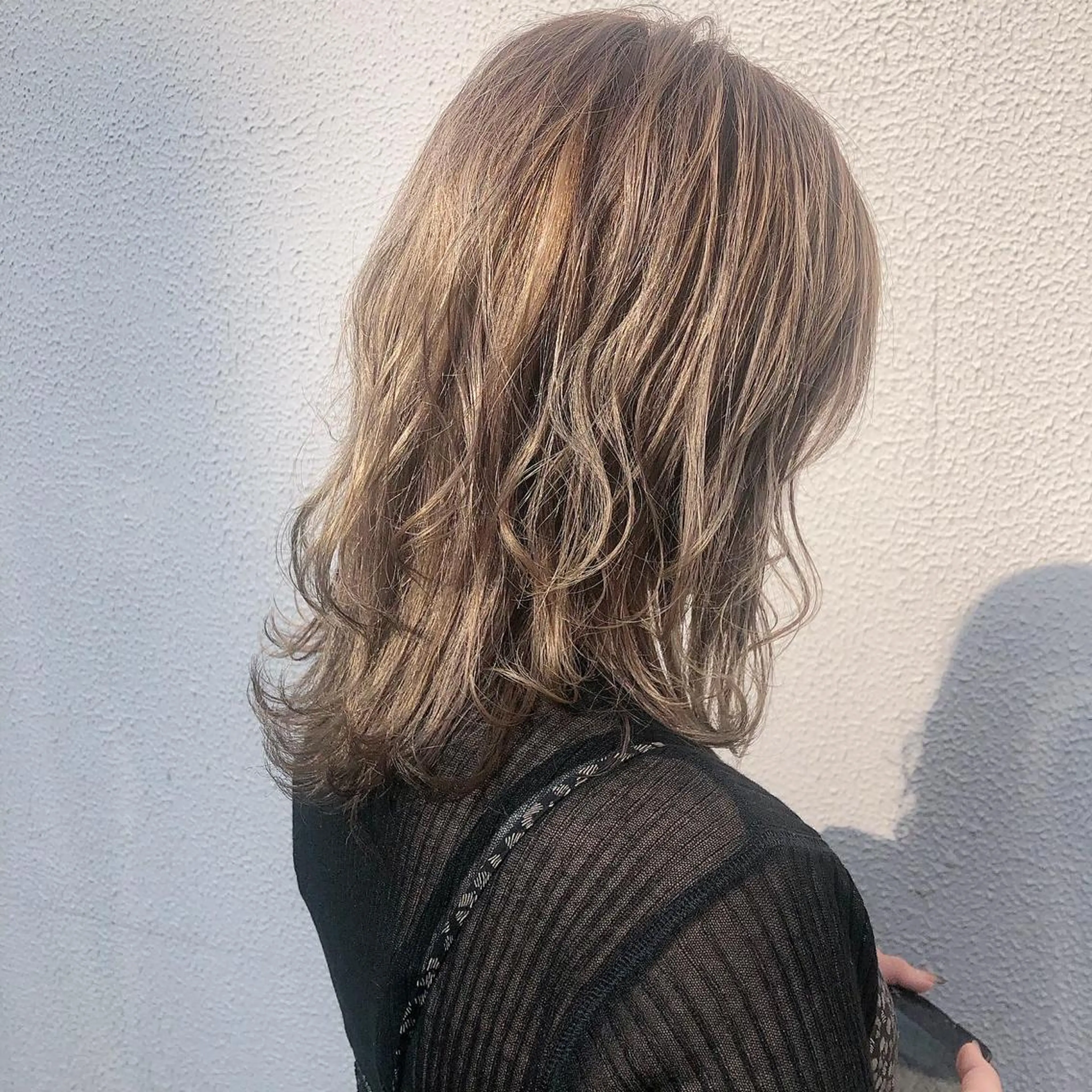 カラー ベージュカラー シルバー シルバーベージュ ヘアカラー トリートメント レイヤー/ボブ/ 顔周り/yukinaのヘアスタイル