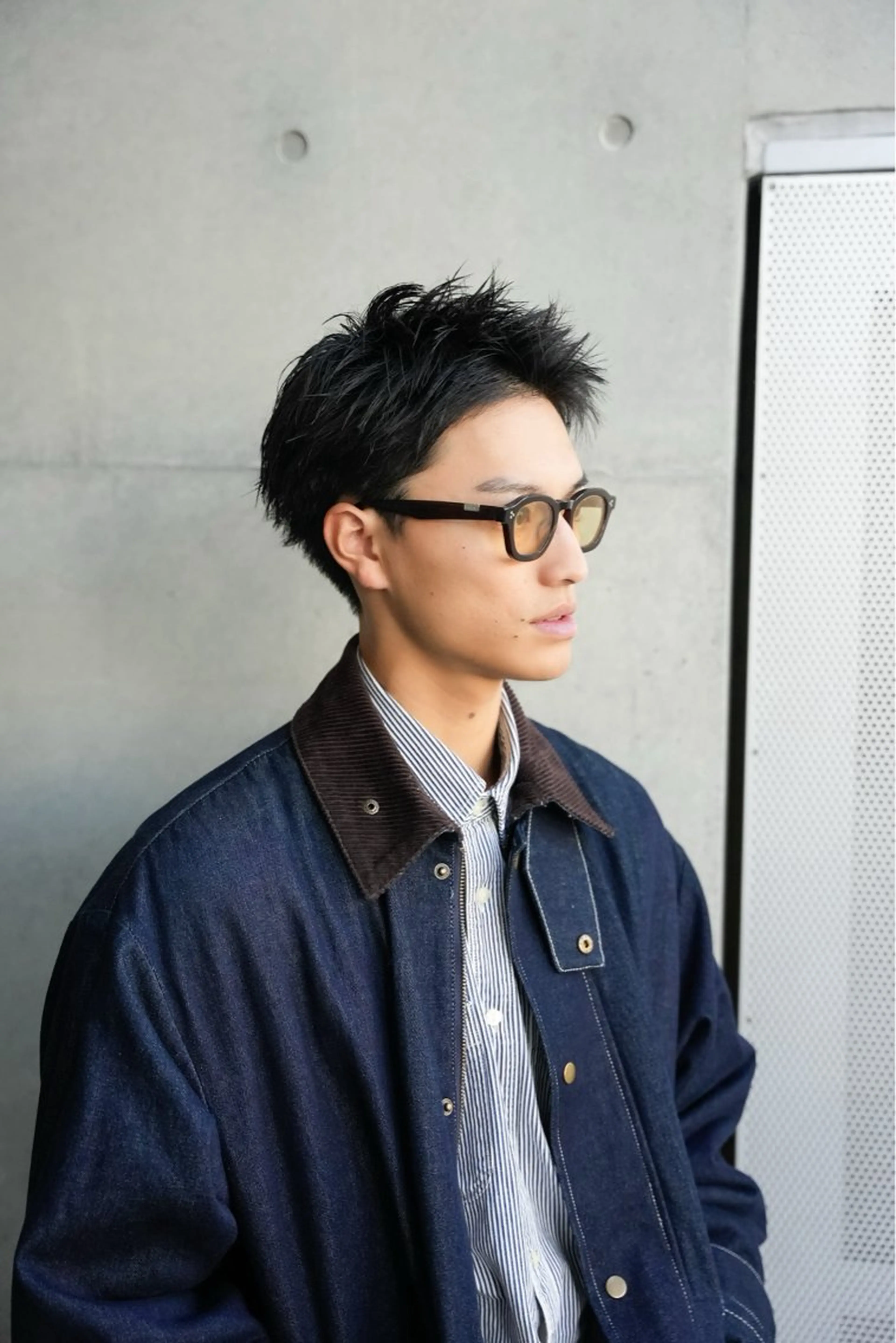 ショート ショートヘア カット スパイキーショート パーマ　具志堅　太志のヘアスタイル