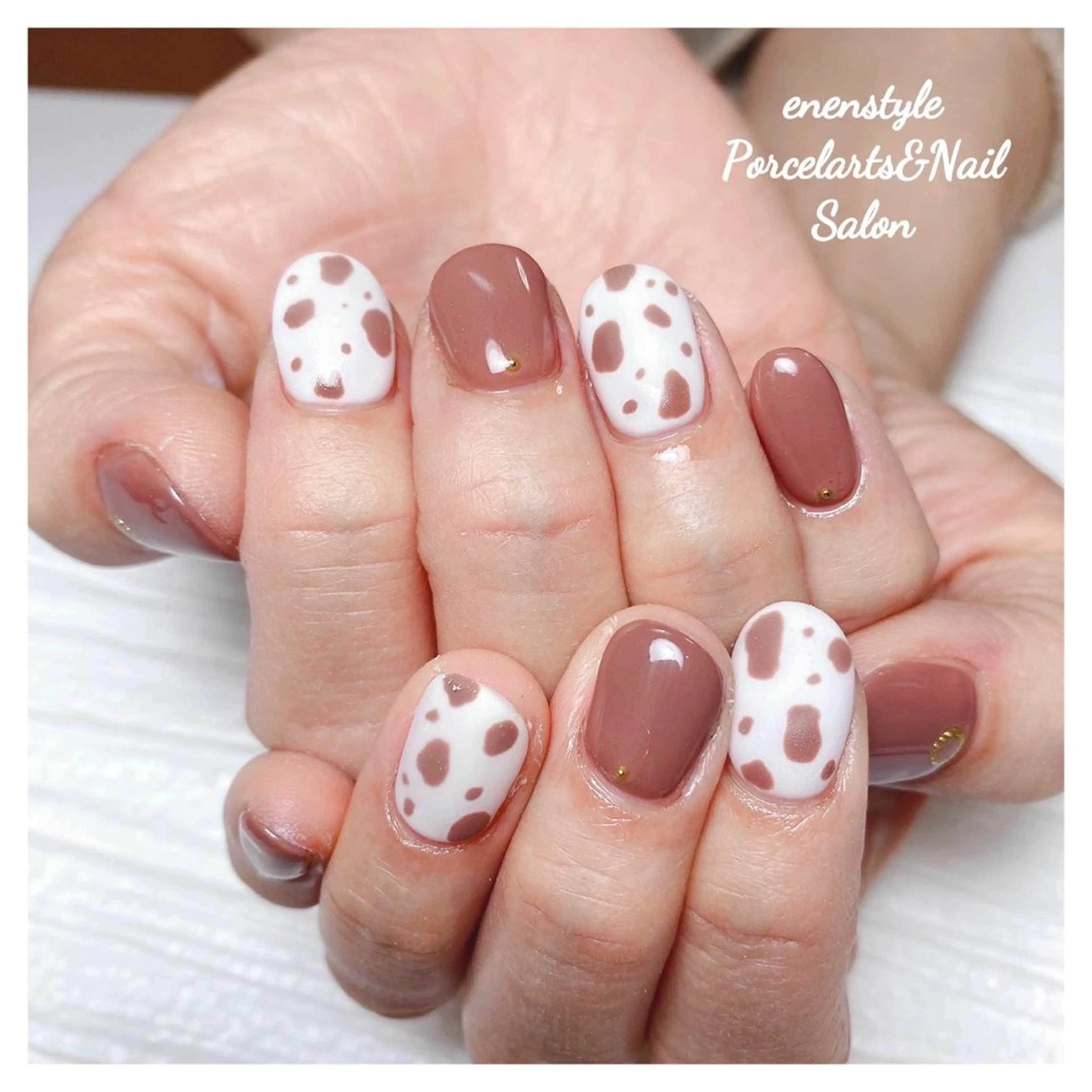 ミディアム ネイル ハンドネイル 👑enen style👑のネイルデザイン