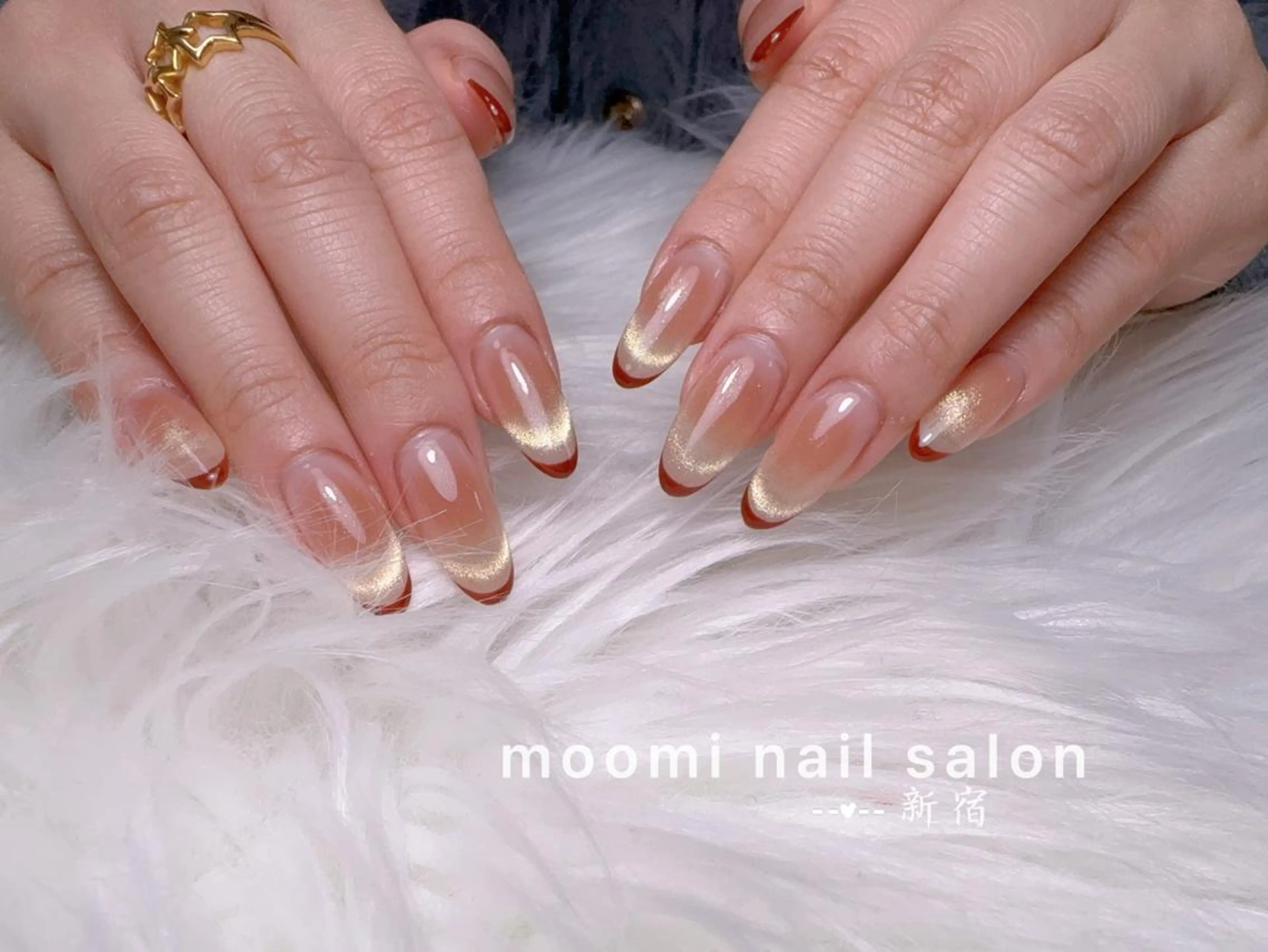 セミロング ハンドネイル 長さだし専門店 Moominのネイルデザイン