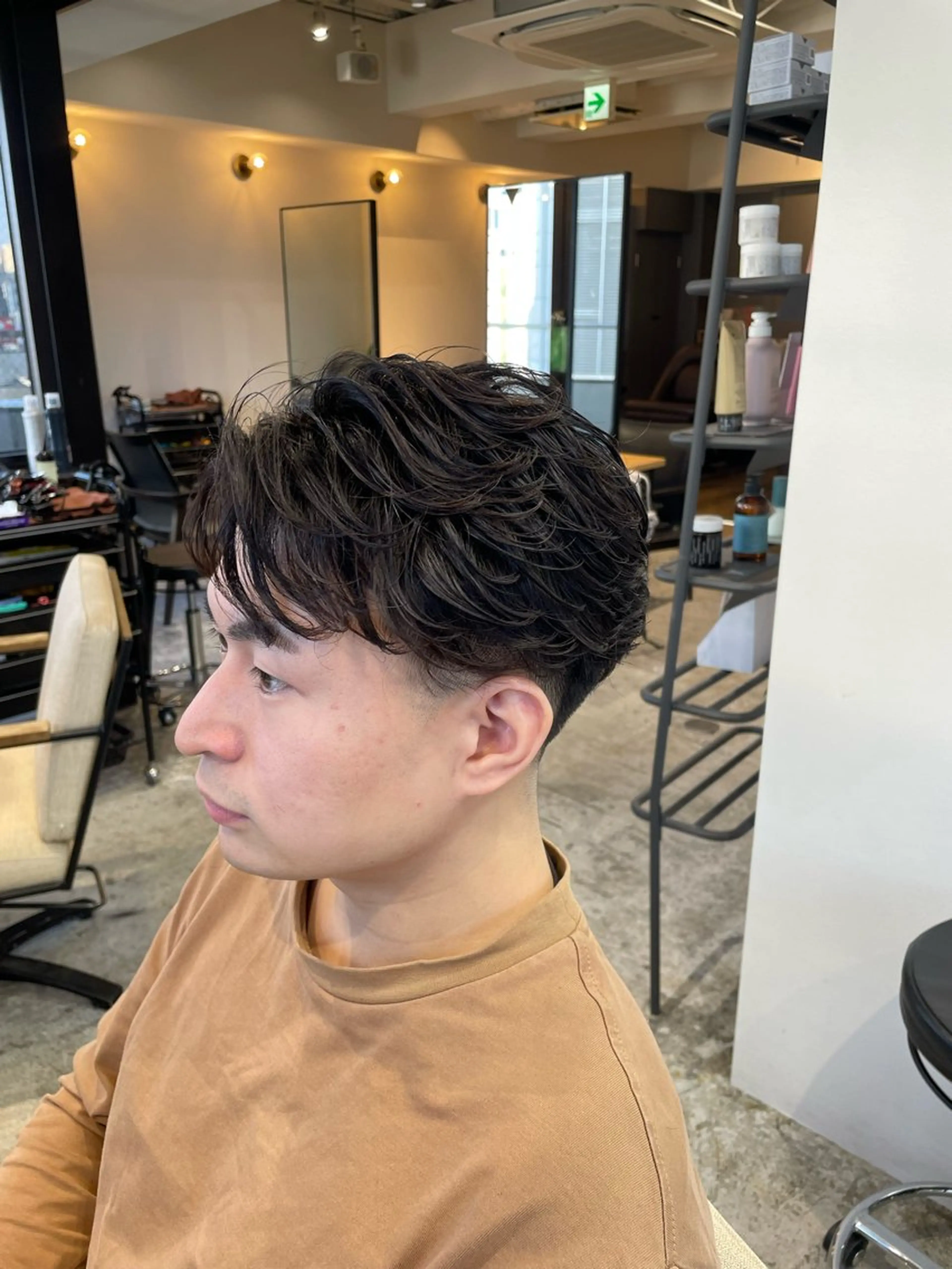 ショート パーマ メンズパーマ梅田 ・川副史晶のヘアスタイル