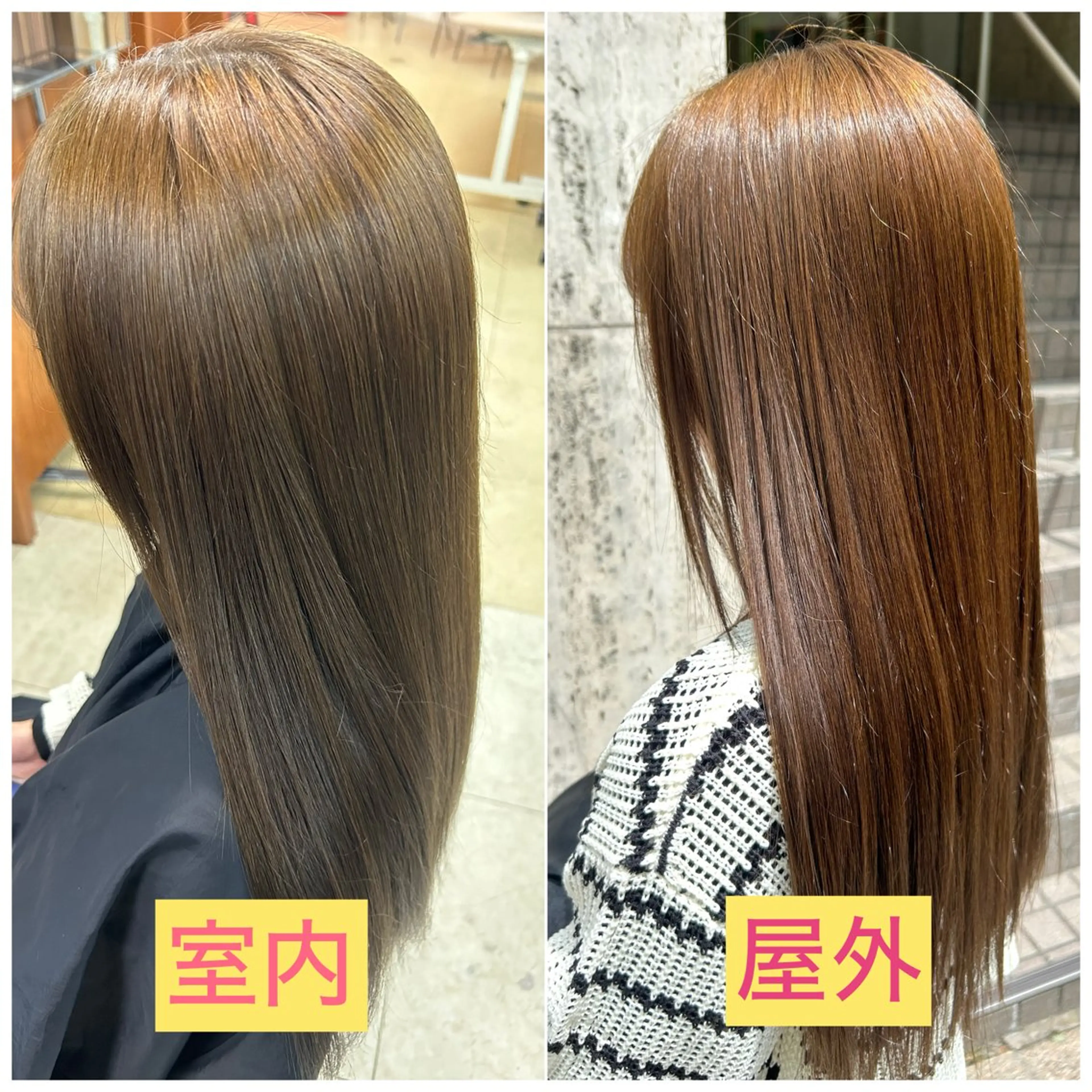 ロング カラー ブラウンカラー オリーブブラウン 縮毛矯正 🌈キムラ ヒナタ🌈のヘアスタイル