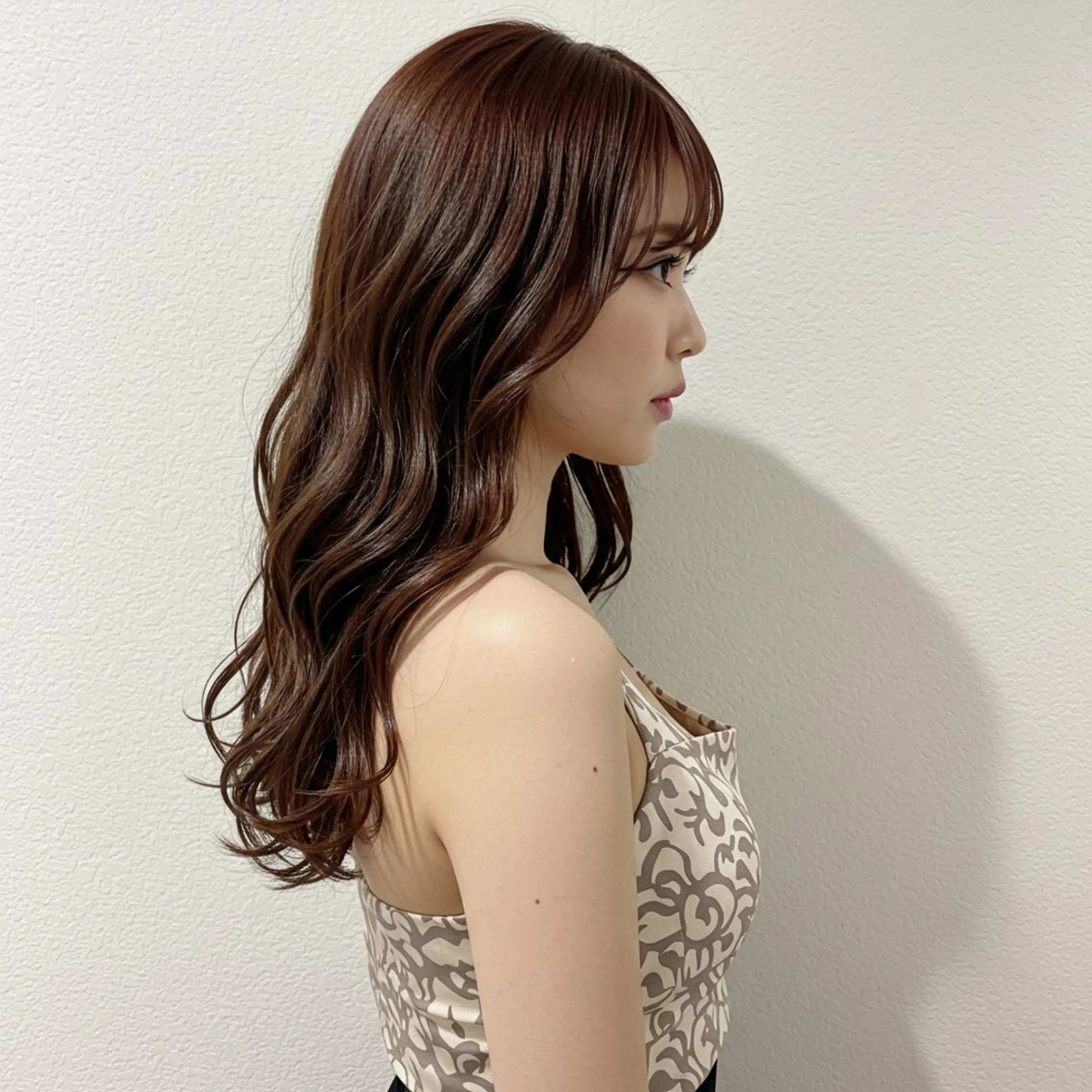 セミロング カラー mizu kiのヘアスタイル