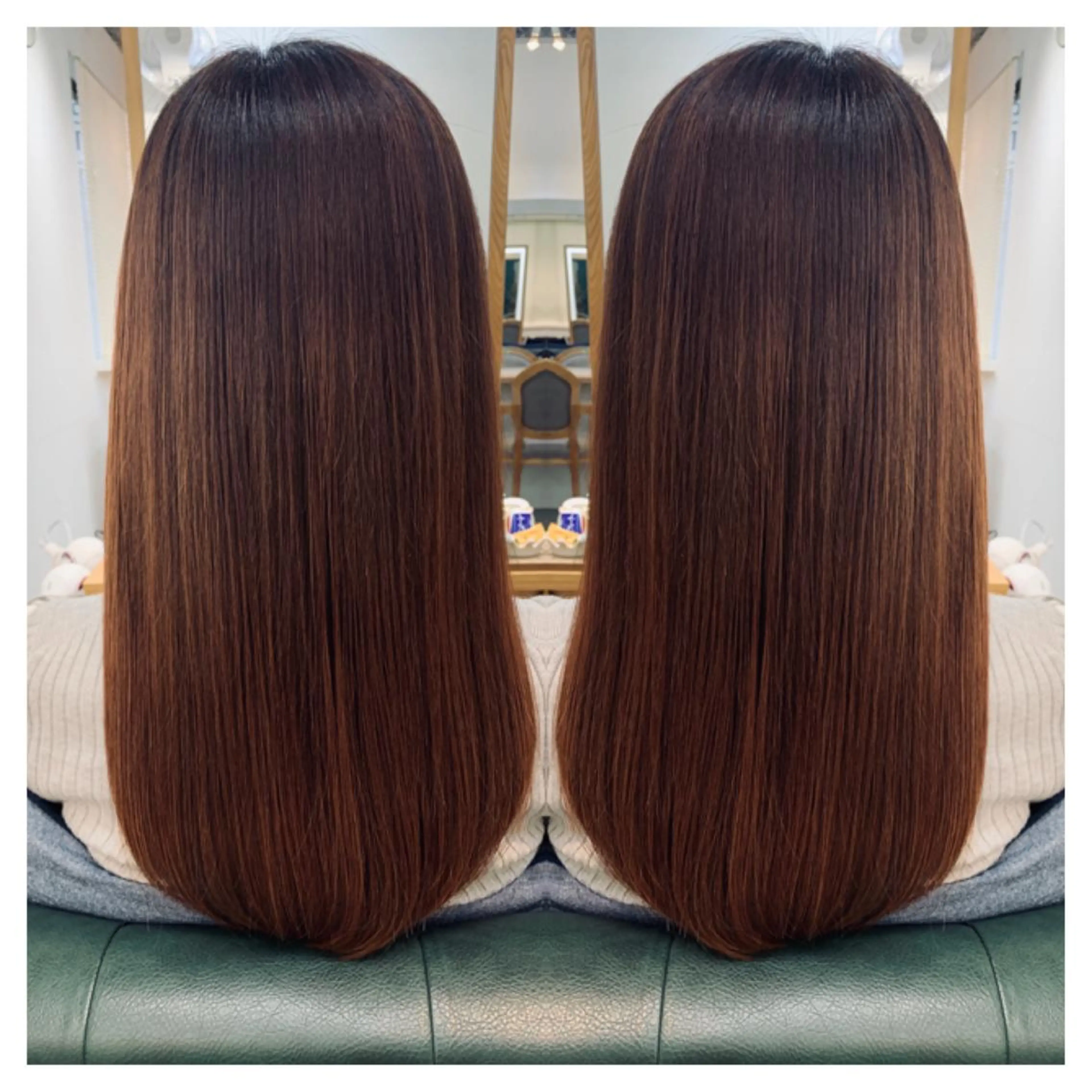 ロング カラー カット 縮毛矯正 トリートメント 村山 茉衣のヘアスタイル