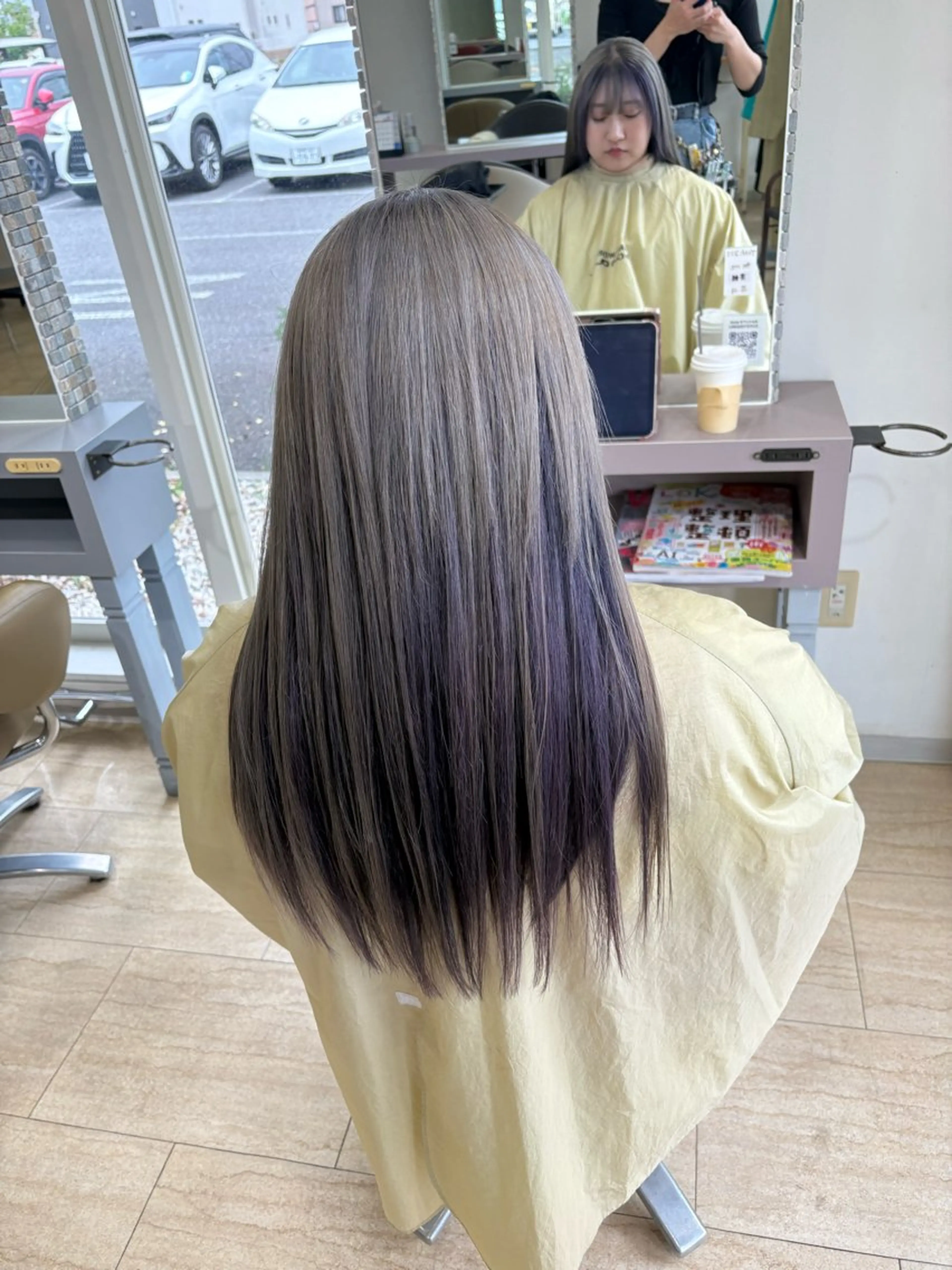 ロング カラー カット ヘアカラー 工藤 彩花のヘアスタイル