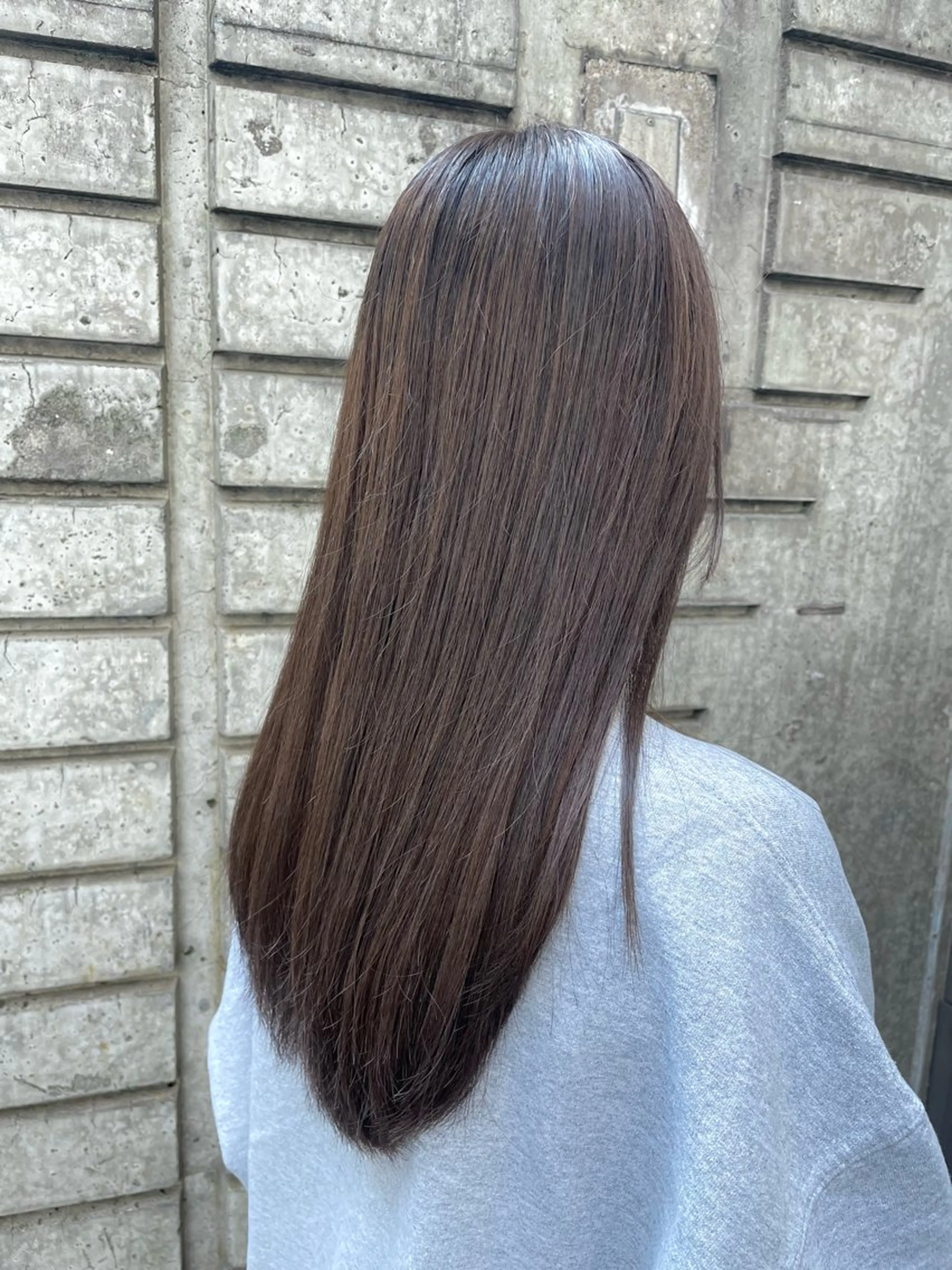 ロング カラー グレージュ ダブルカラー🦖 /髪質改善⚡️しおりのヘアスタイル