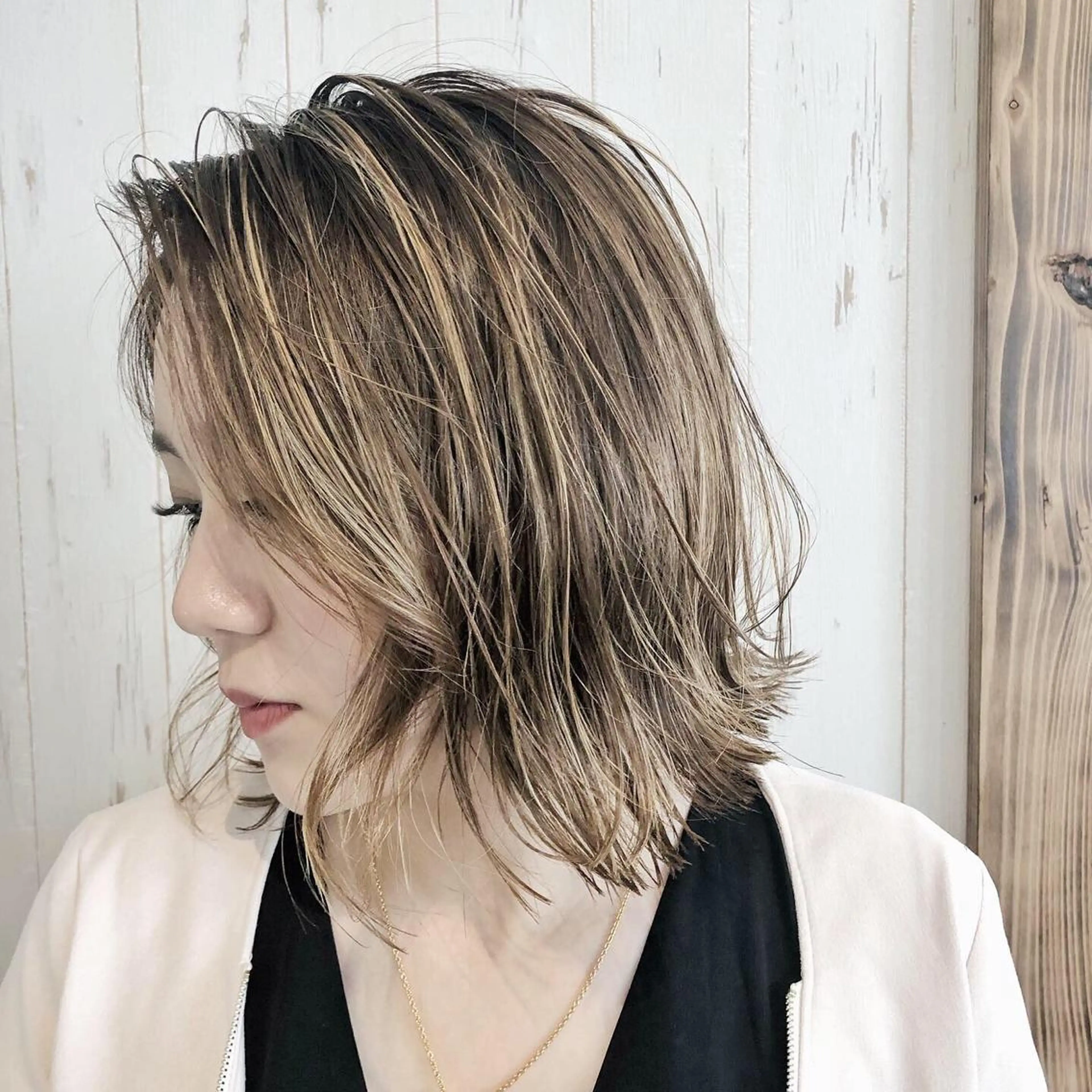 ミディアム カラー [店長]加地 峻のヘアスタイル