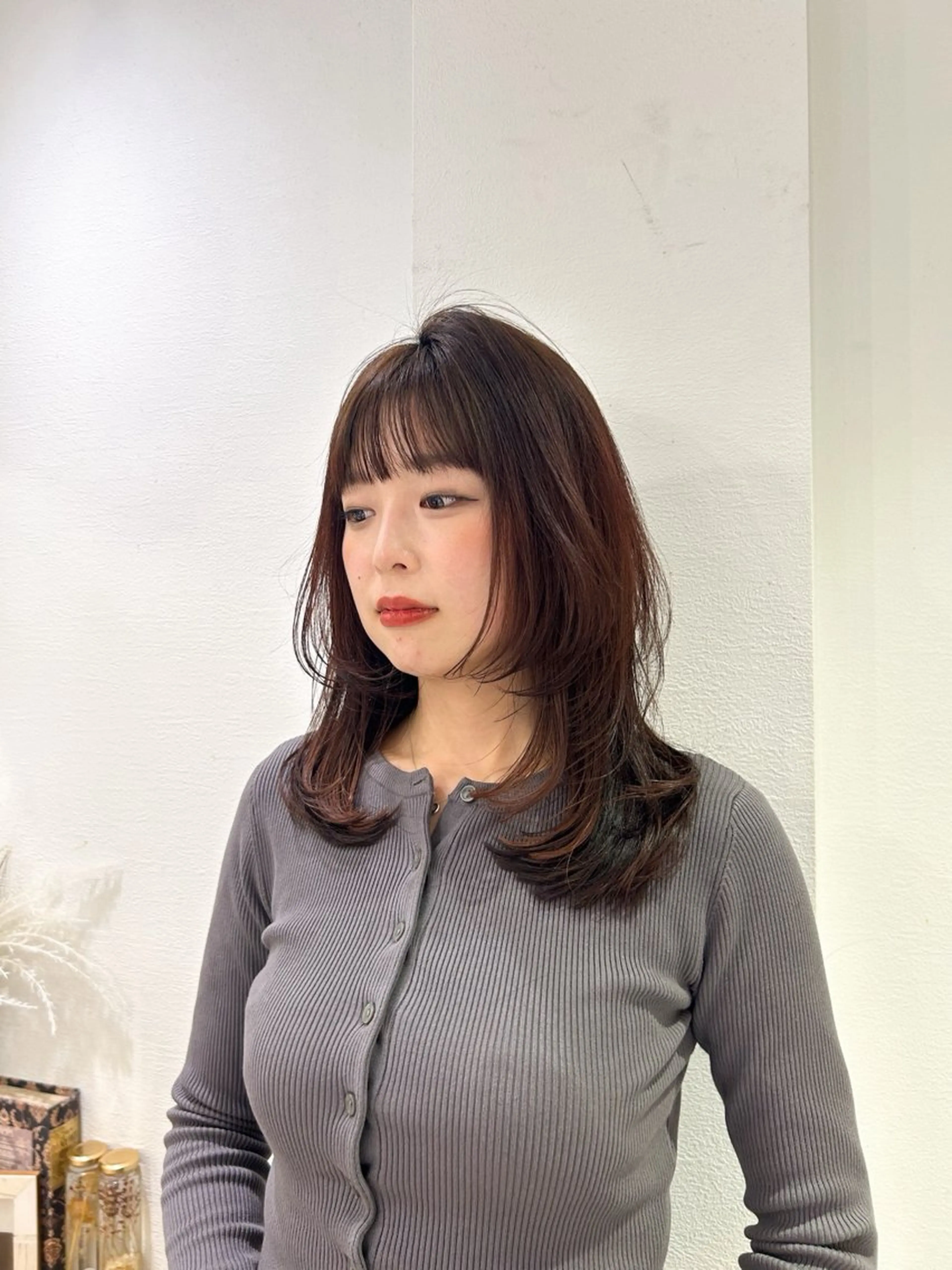 ミディアム 韓国レイヤー✂︎ yuka♥️のヘアスタイル