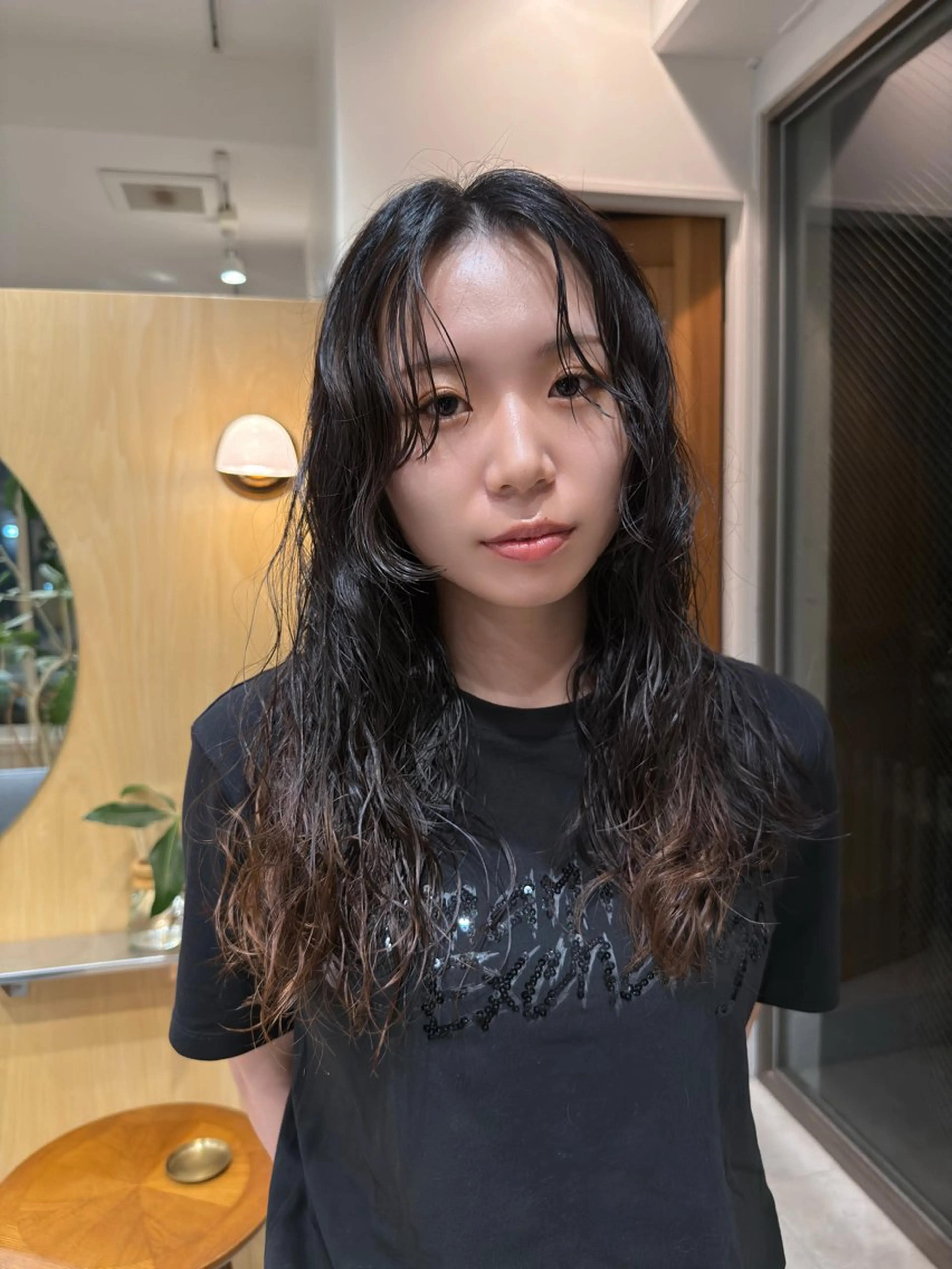 セミロング パーマ パーマ/ボブ /レイヤー チヒロのヘアスタイル