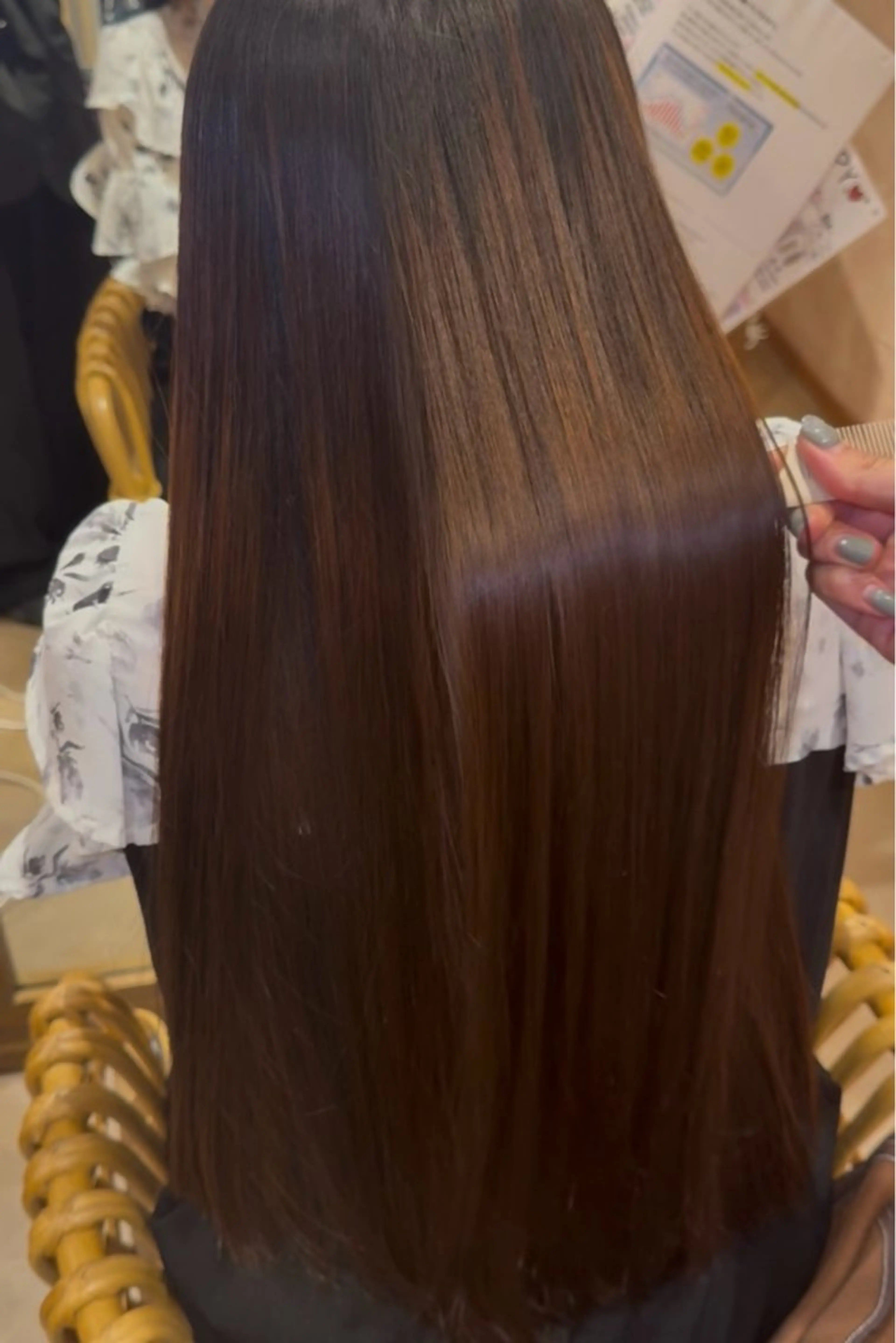 カット+縮毛矯正（ストレートパーマ）¥10000の写真