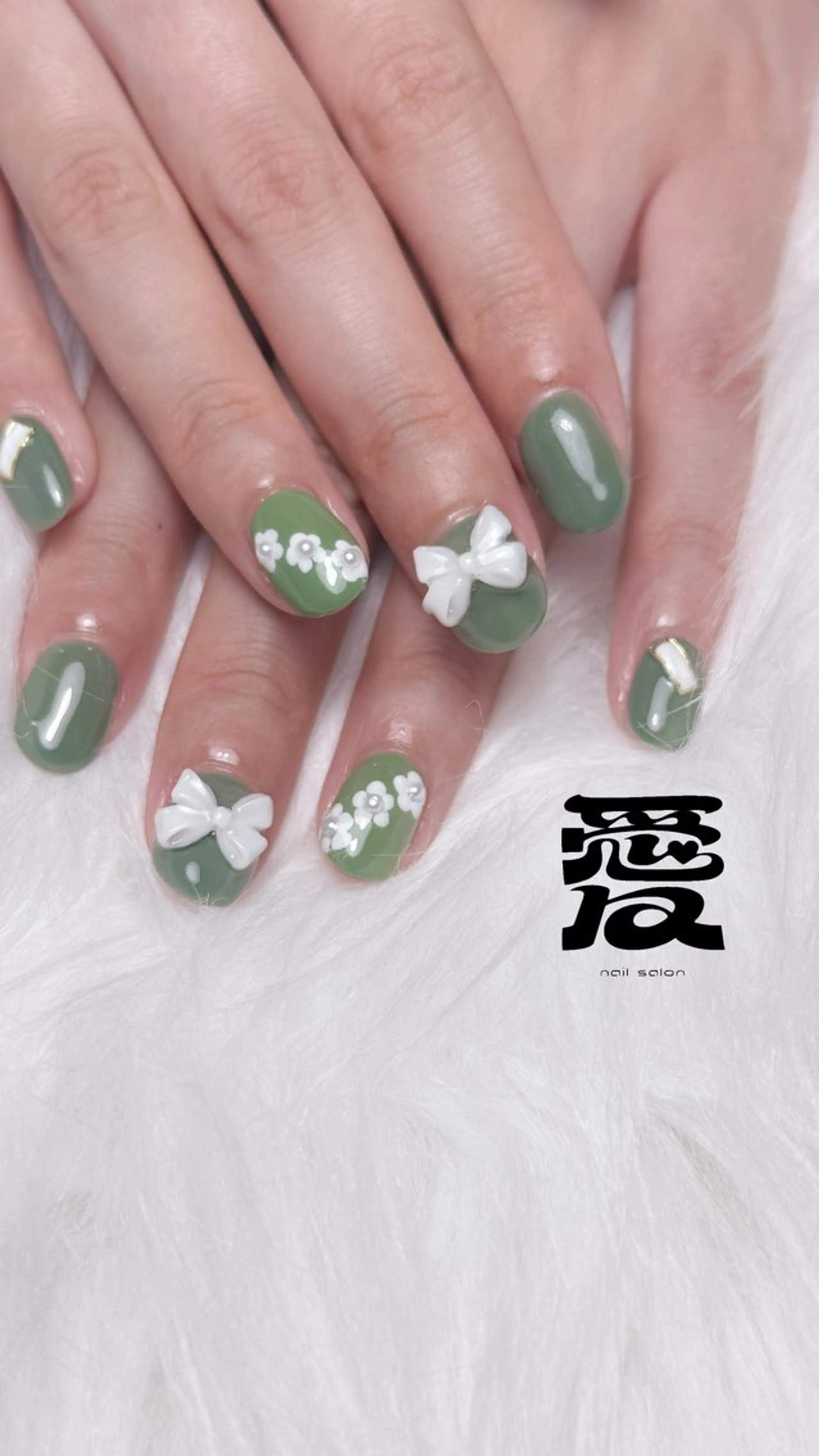 ネイル ハンドネイル 愛 nailsalonのネイルデザイン