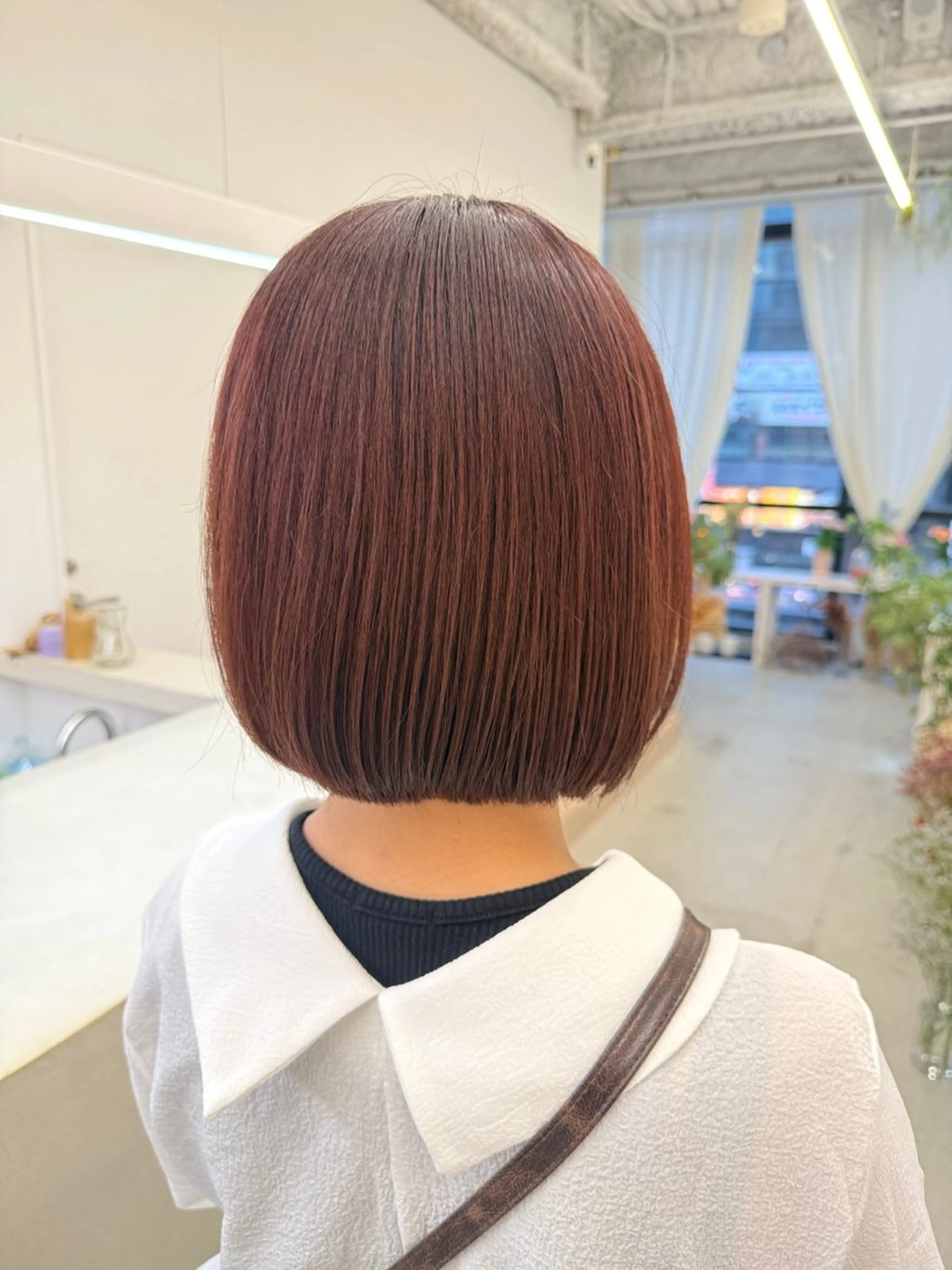 ミディアム カット ヘアカラー トリートメント 🌻花屋併設🌻濱 幸帆のヘアスタイル