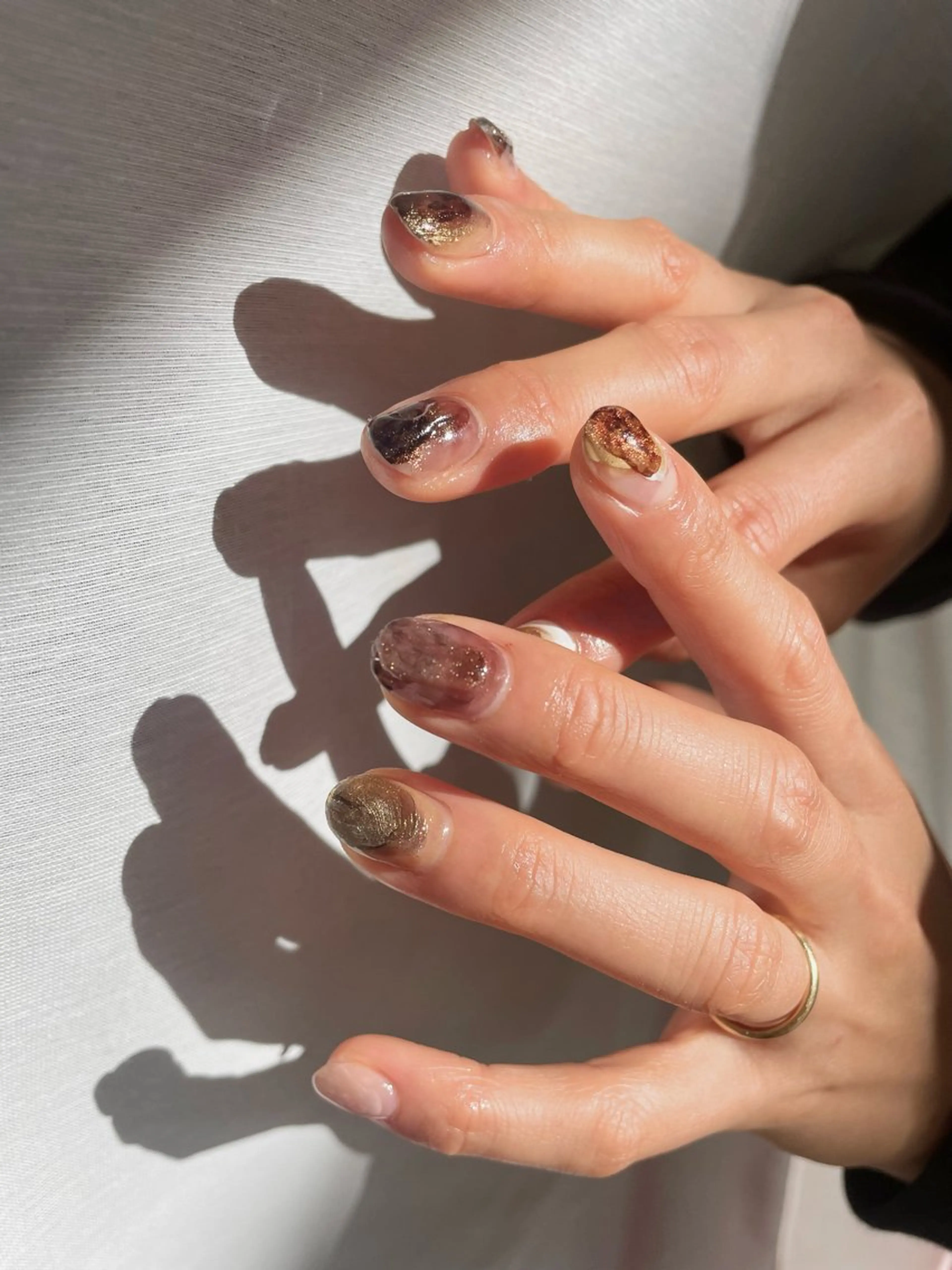 ネイル ニュアンスネイル ハンドネイル 【 Lea's 】 kaedeのネイルデザイン