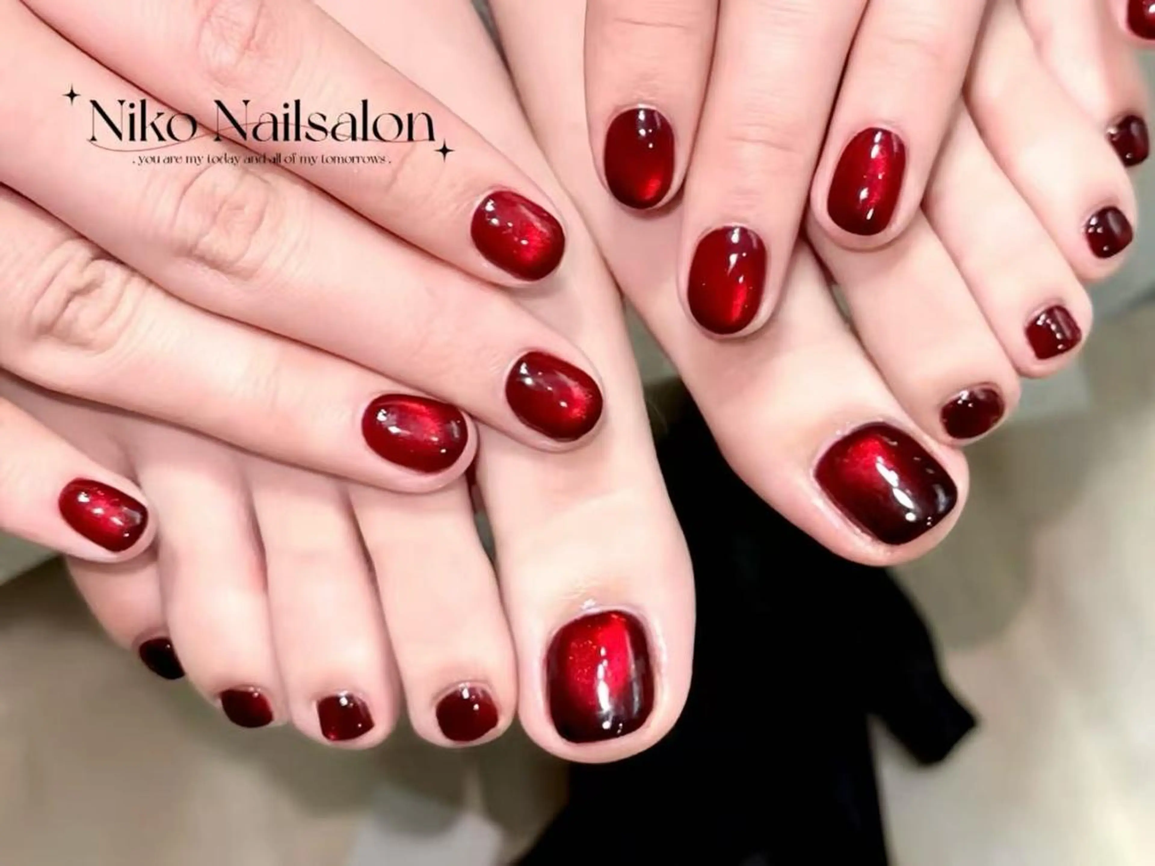 ネイル 長さ出し フットネイル フレンチネイル ジェルネイル ガラスフレンチ Nikoネイルサロン 本八幡店のネイルデザイン