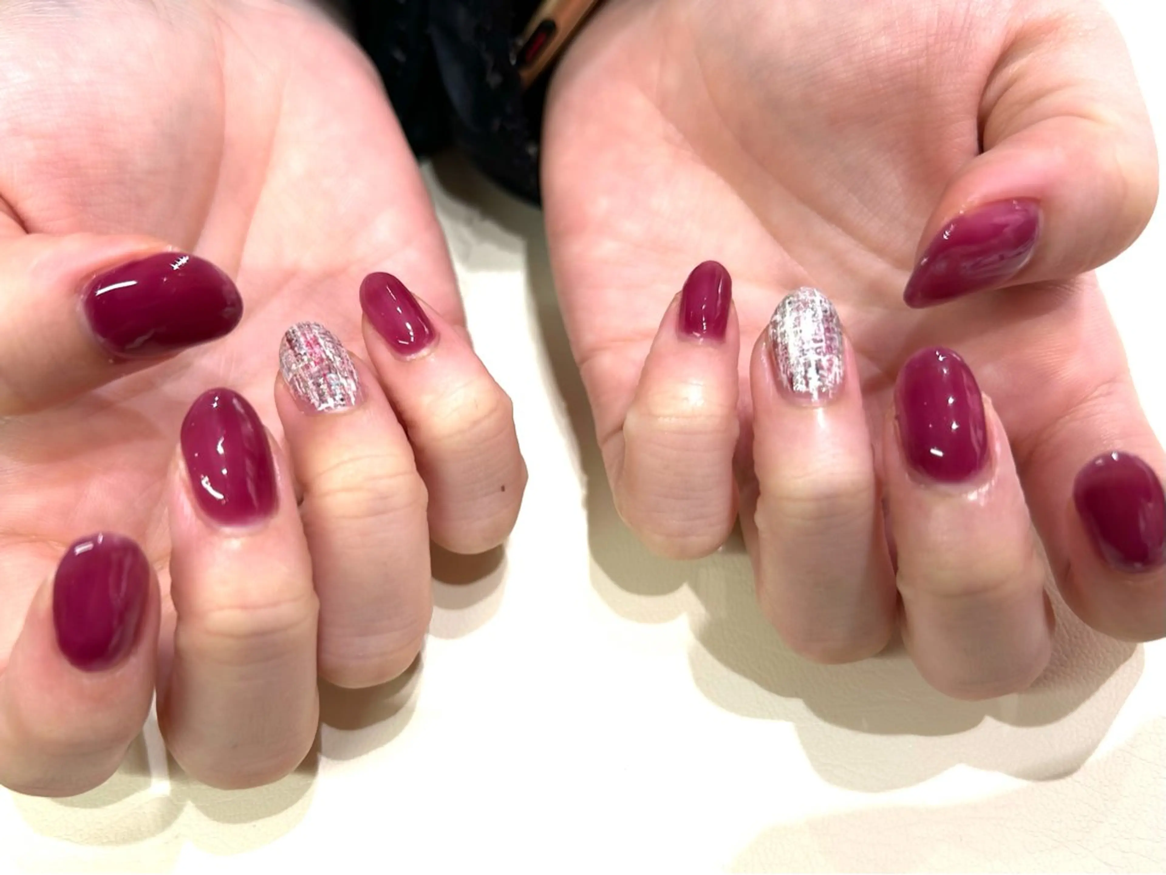 ネイル ツイードネイル newi nail 京橋ayumiのネイルデザイン