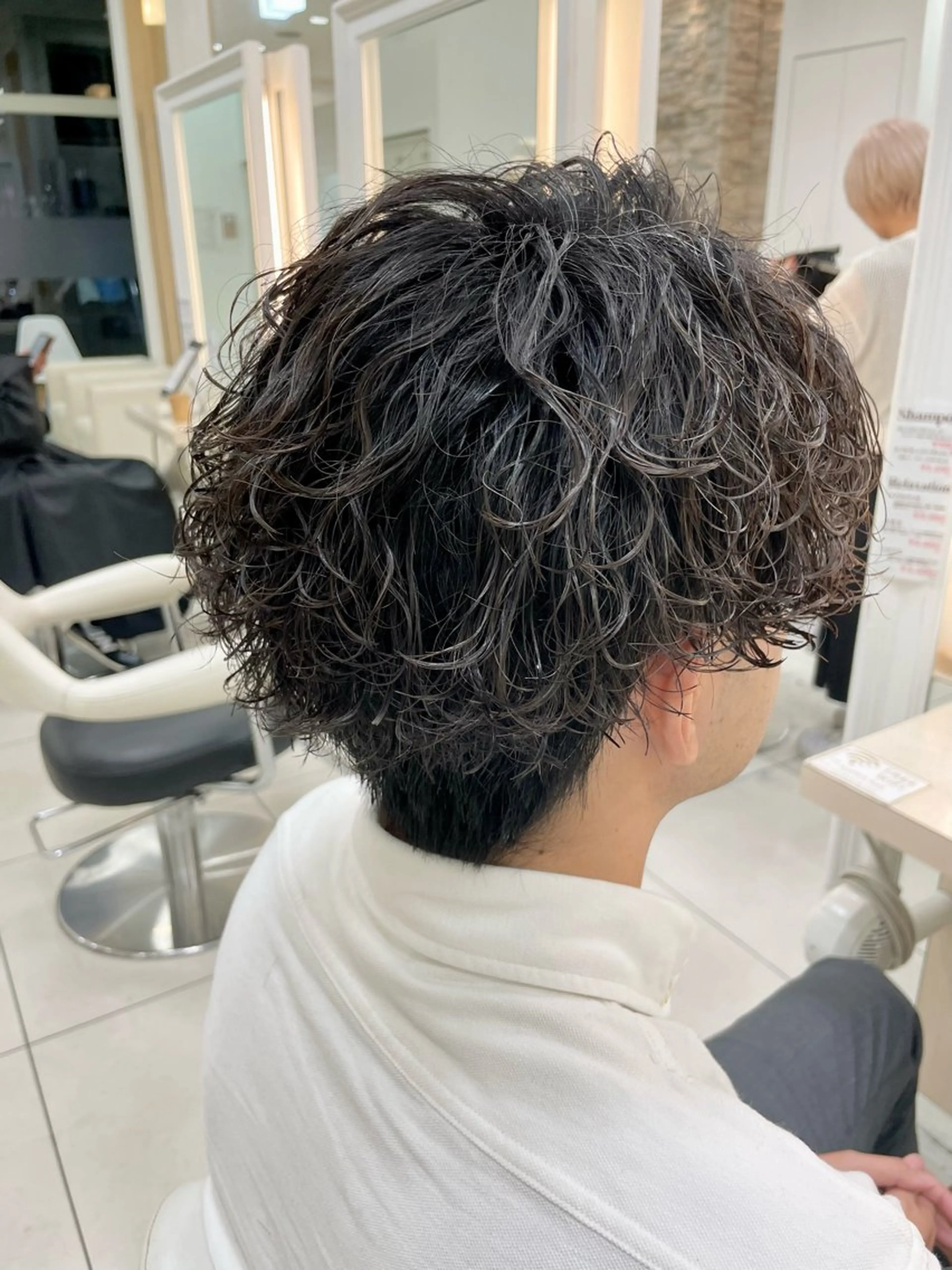 パーマ メンズ カット パーマ 🫧髪質改善カラー ハセベ🫧のヘアスタイル