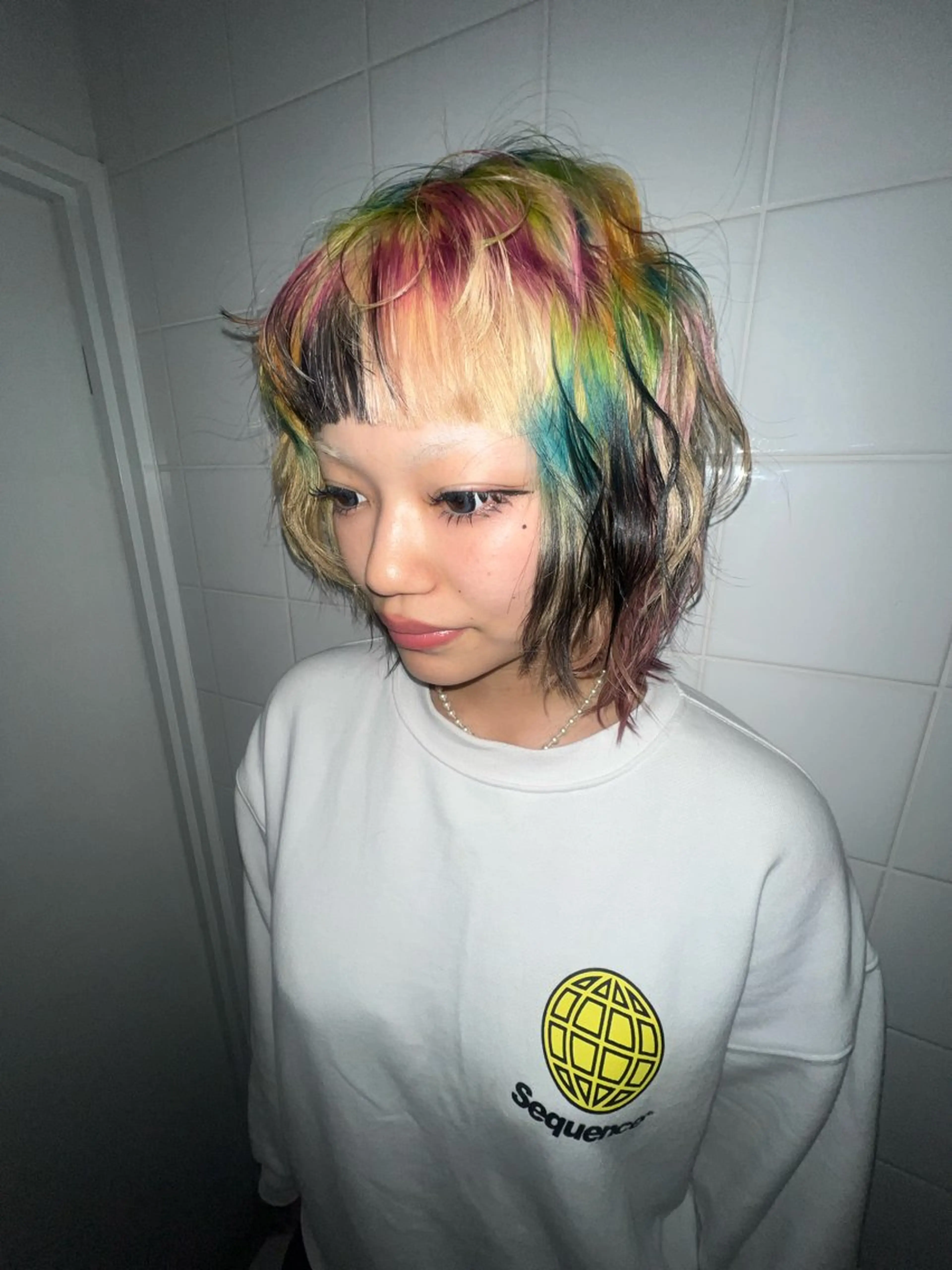 ミディアム ヘアカラー トリートメント 💥ウルフカット デザインあんな💥のヘアスタイル
