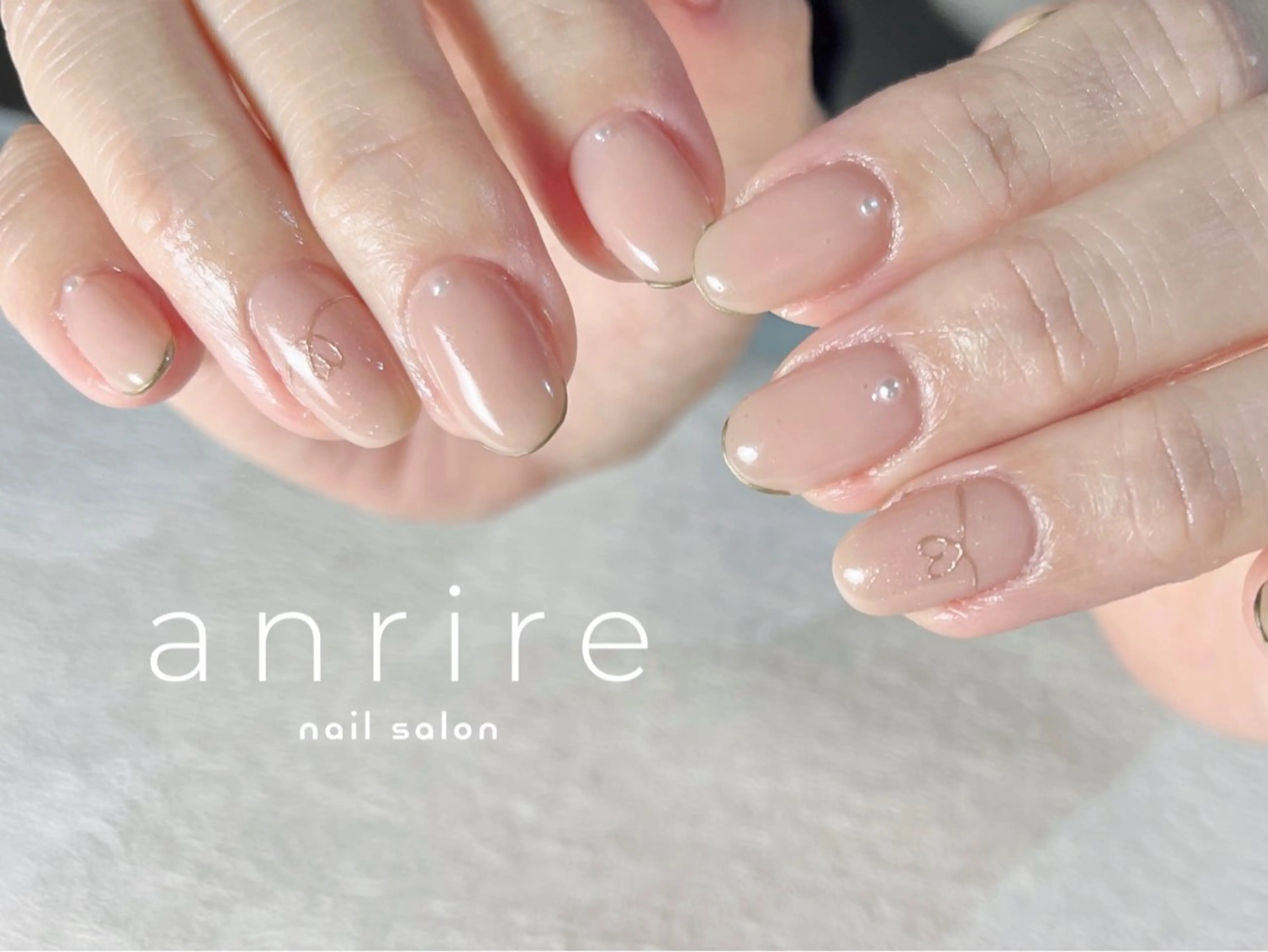 ネイル アートネイル フレンチネイル ジェルネイル ハート ミラーネイル ハンドネイル nailsalon anrireのネイルデザイン