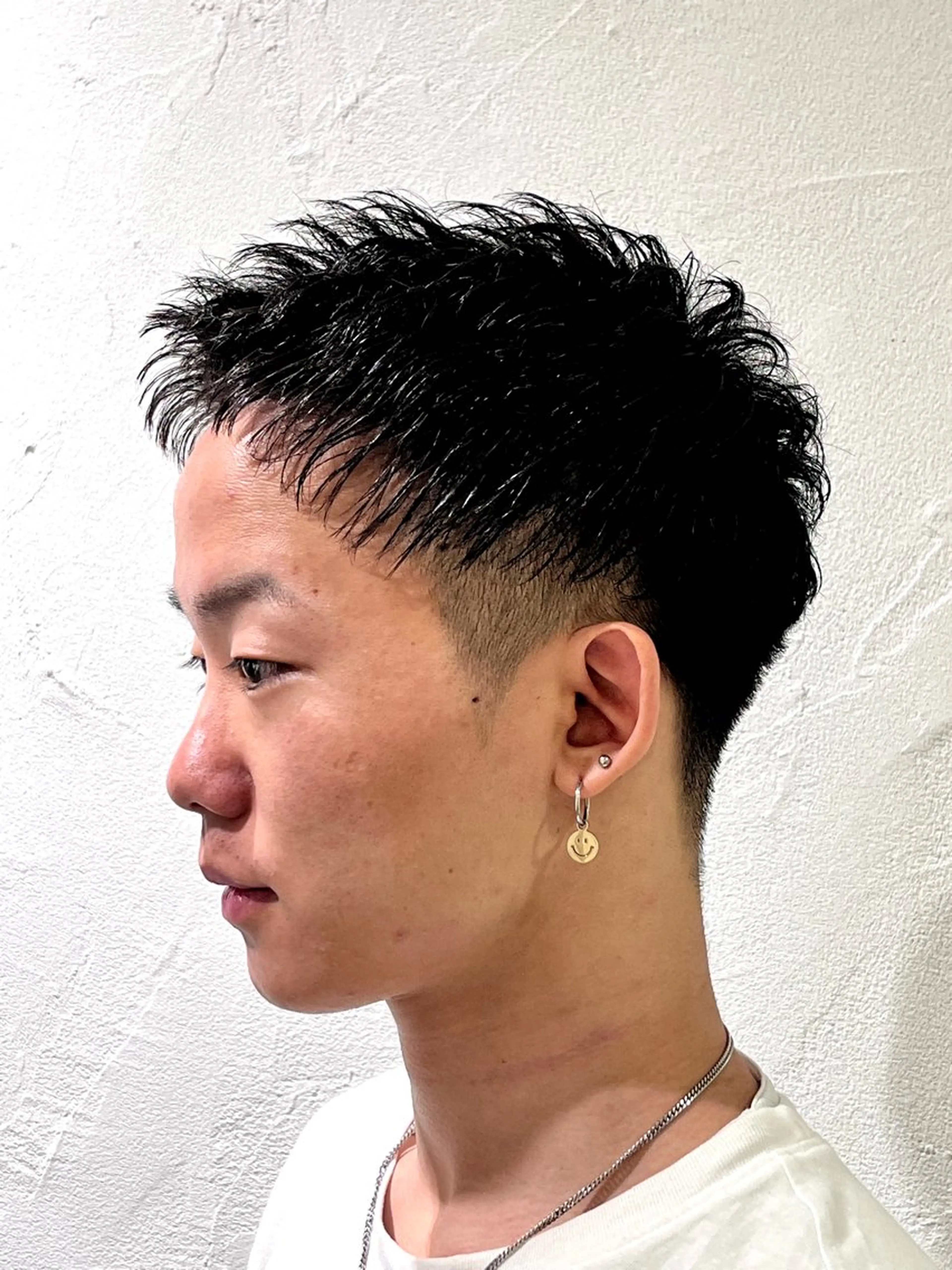 メンズ アップバング 刈り上げ 美容室stadium 横田ジュンコのヘアスタイル