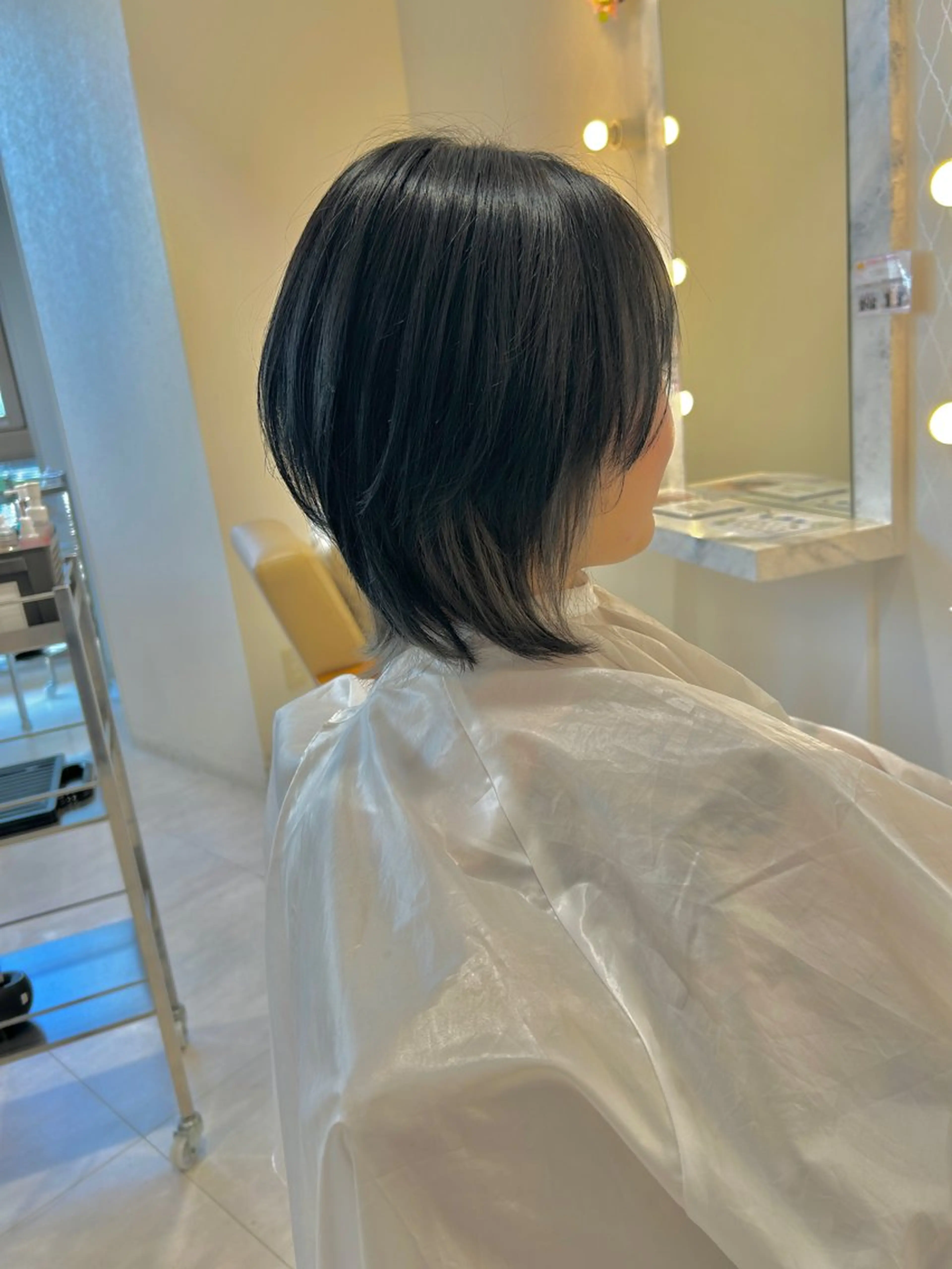 ショート カラー デザインカラー インナーカラー ウルフカット 野田阪神/レイヤー/ ハイライト/yuuのヘアスタイル