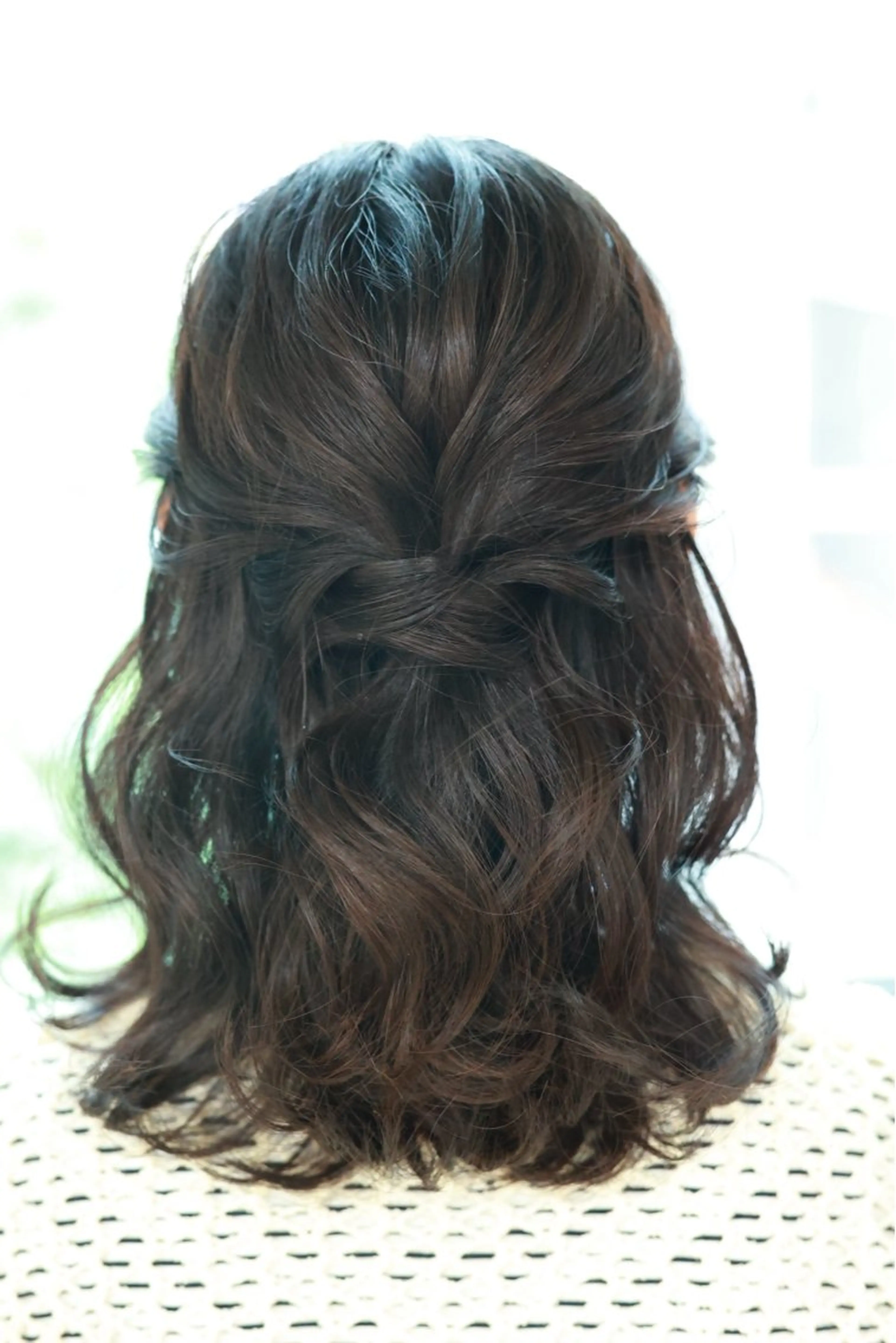 ミディアム ヘアアレンジ ハーフアップ 石垣廣乃 /Hironoのヘアスタイル