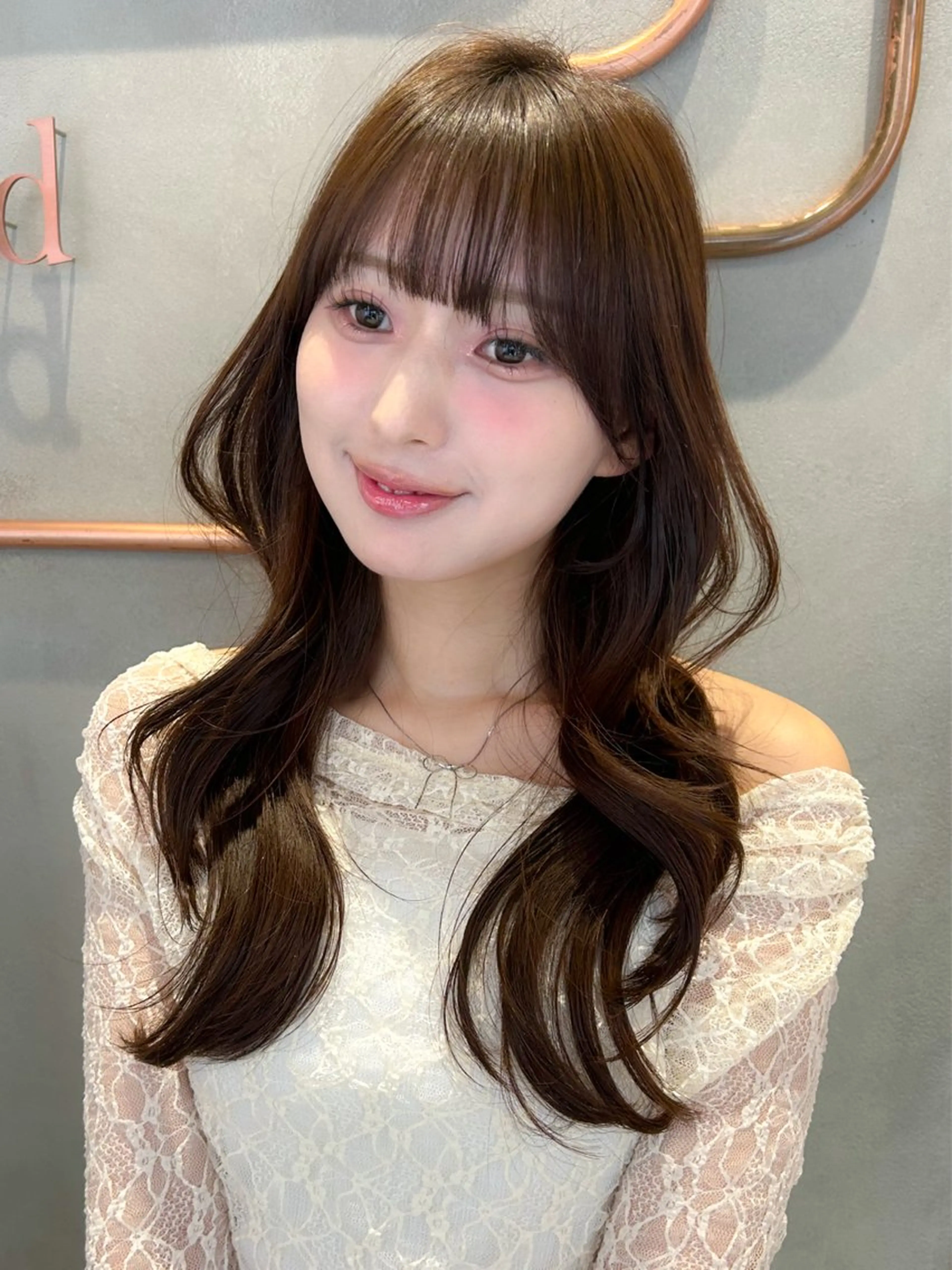 ロング カラー 透明感カラー 韓国風ヘア レイヤーカット カット ヘアカラー トリートメント 韓国ヘア🇰🇷／艶 カラー🫧/木村和生のヘアスタイル