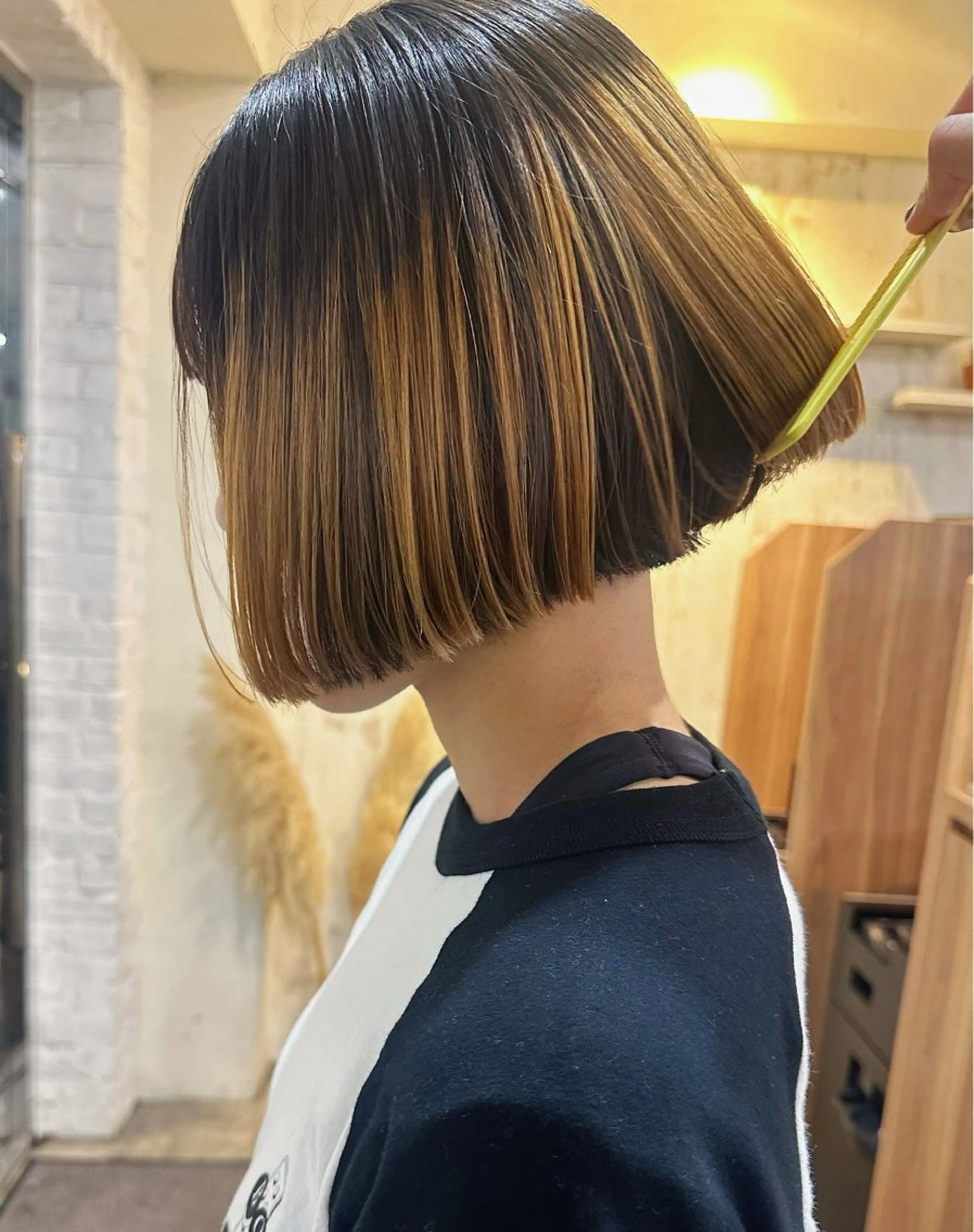 ショート カラー デザインカラー ❤️アヤカ Wカラー ボブ レイヤー❤️のヘアスタイル