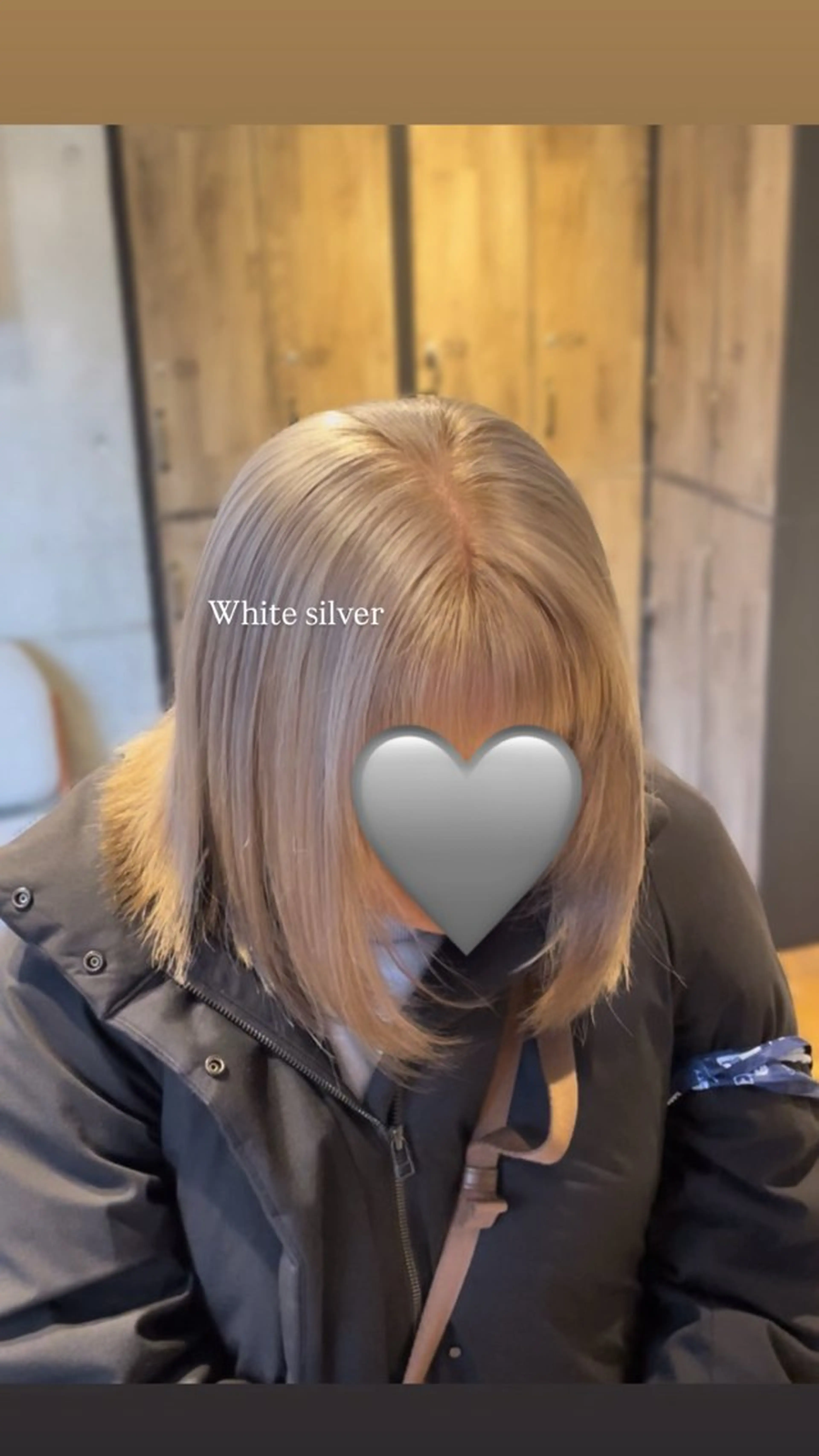 ミディアム カット ヘアカラー トリートメント ハイトーンカラー♡/ 韓国ヘア/Linaのヘアスタイル