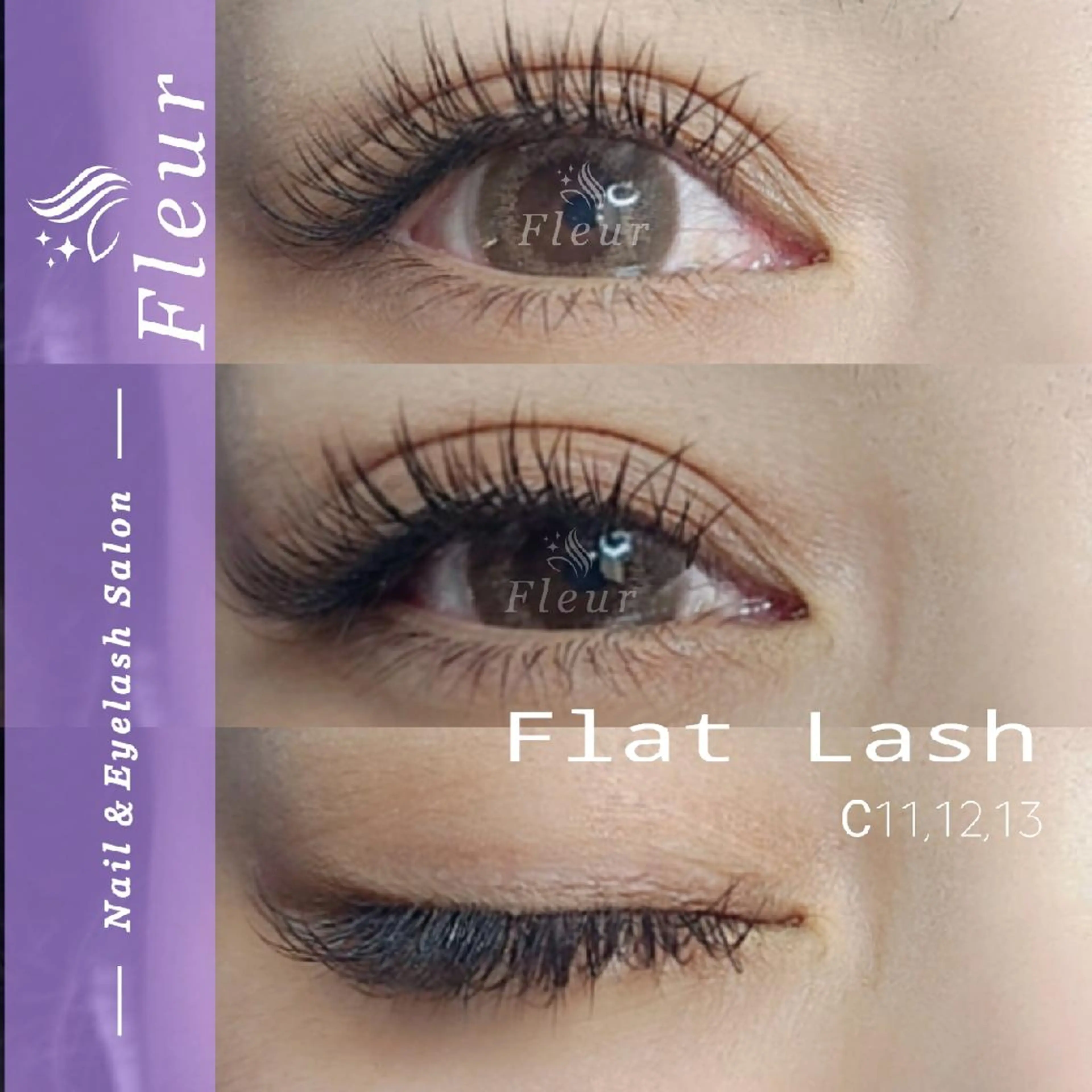 マツエク・マツパ フラットラッシュ nail&eye ♡Fleur♡のネイルデザイン