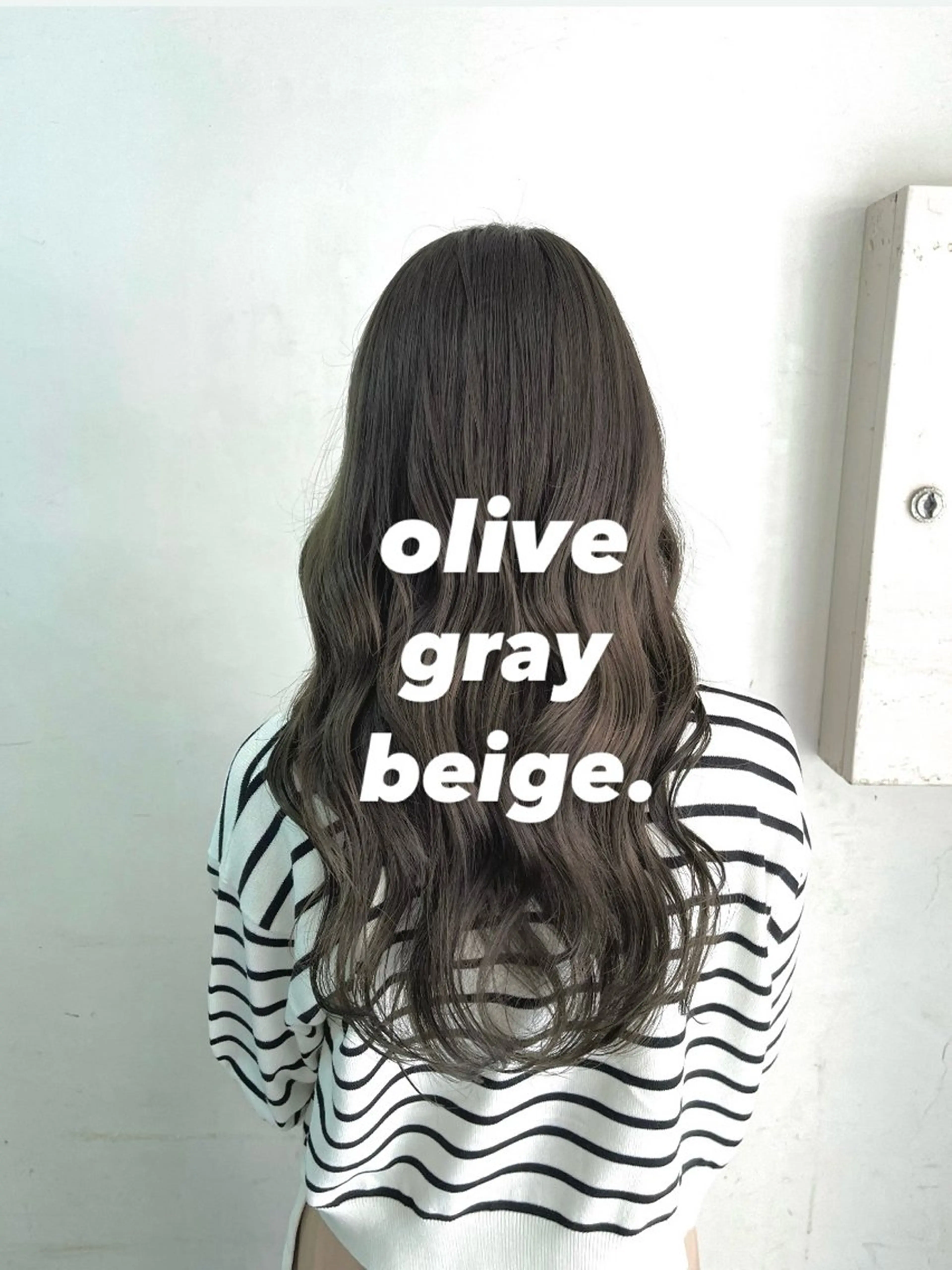 ロング カラー グレージュ オリーブグレージュ オリーブグレー メンズパーマ/ 横浜/佐藤桃香 🦥のヘアスタイル