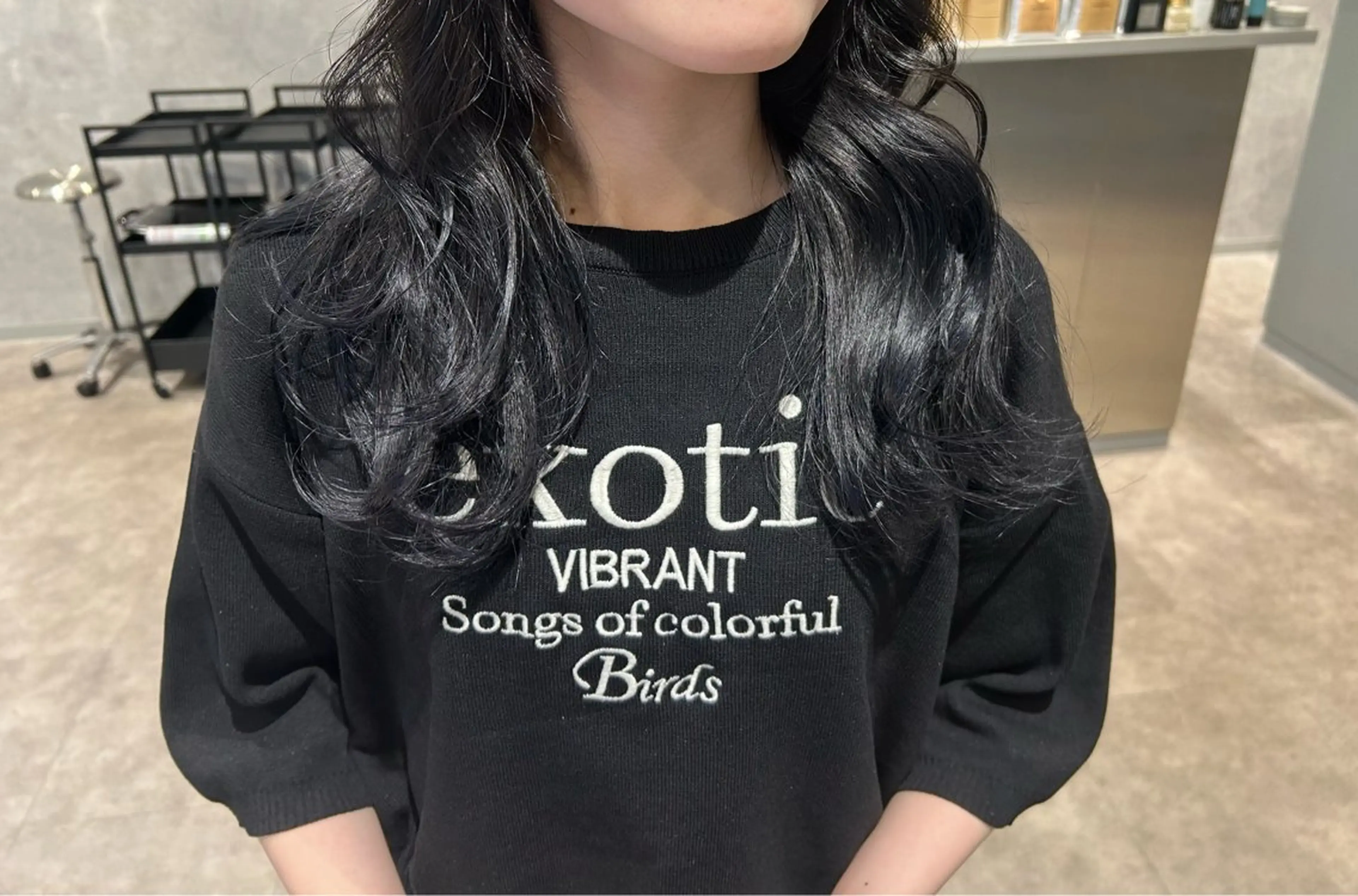 カラー 黒髪 ラベンダーカラー ⭐️HEDI YUKI⭐️のヘアスタイル