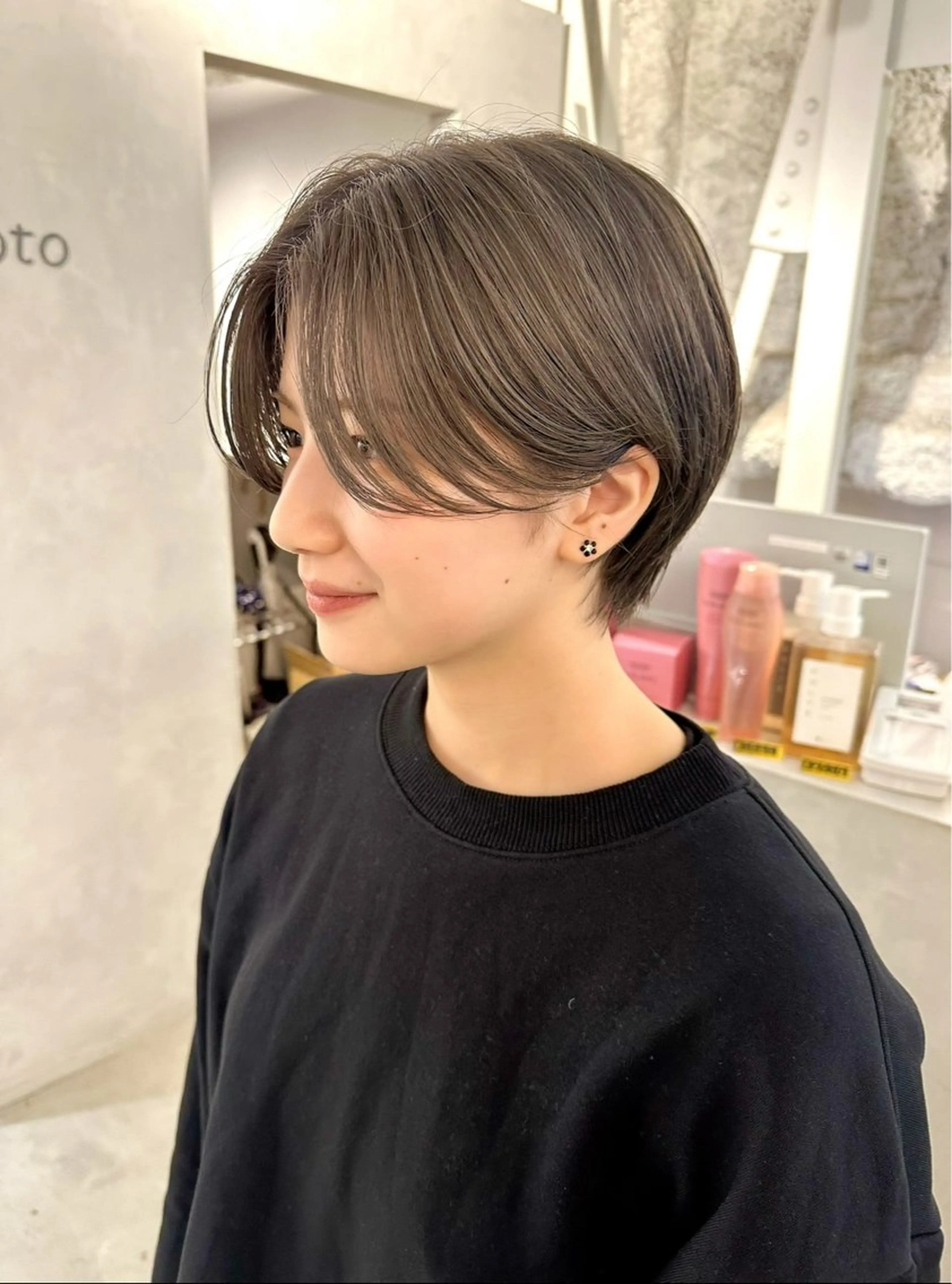 ショート カット ヘアカラー 骨格診断で絶対可愛い ✨丸みショート✨凌弥のヘアスタイル