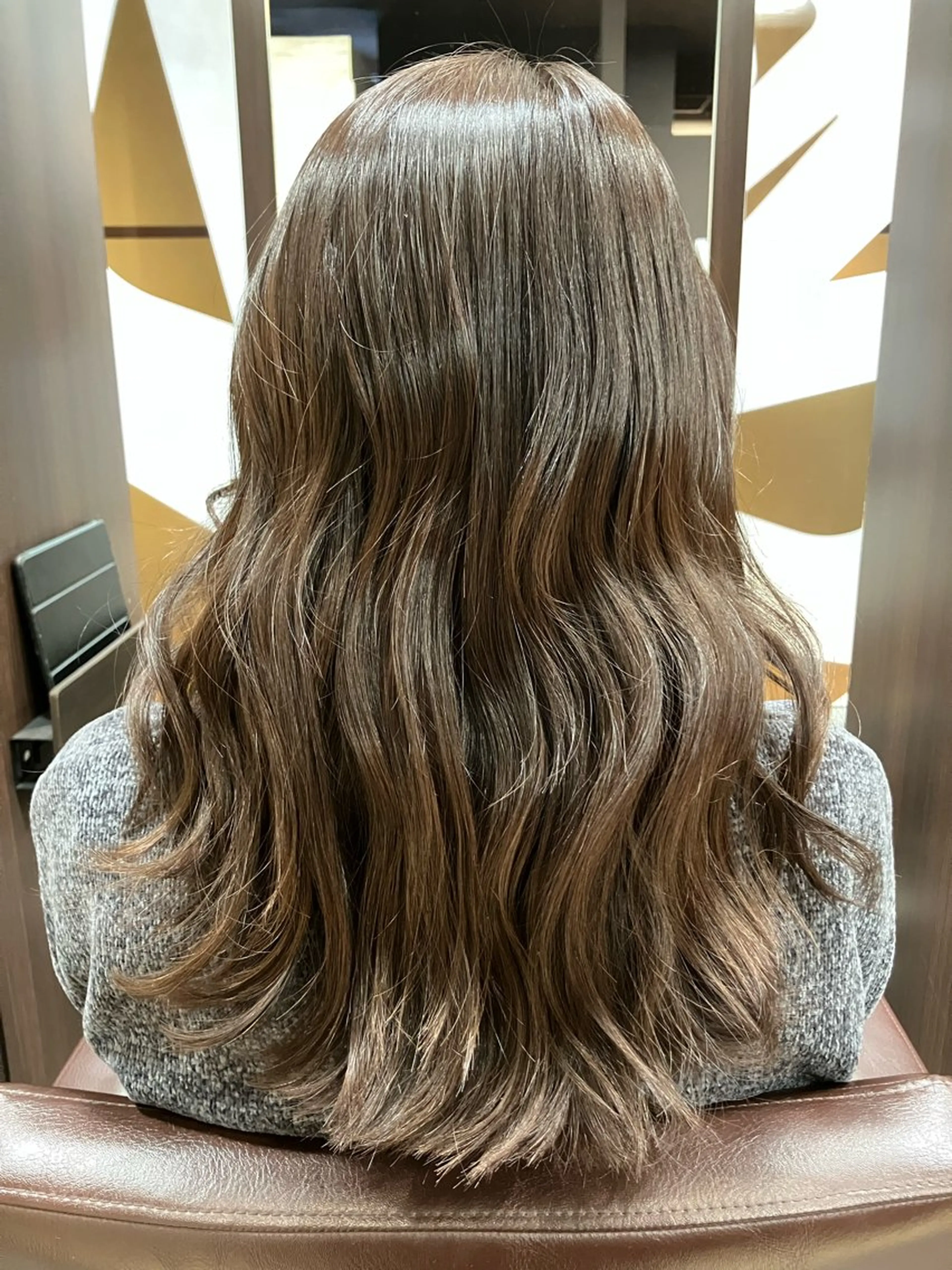 セミロング カラー ベージュカラー ラベンダーカラー ラベンダーベージュ 小池 穂果/ 府中のヘアスタイル