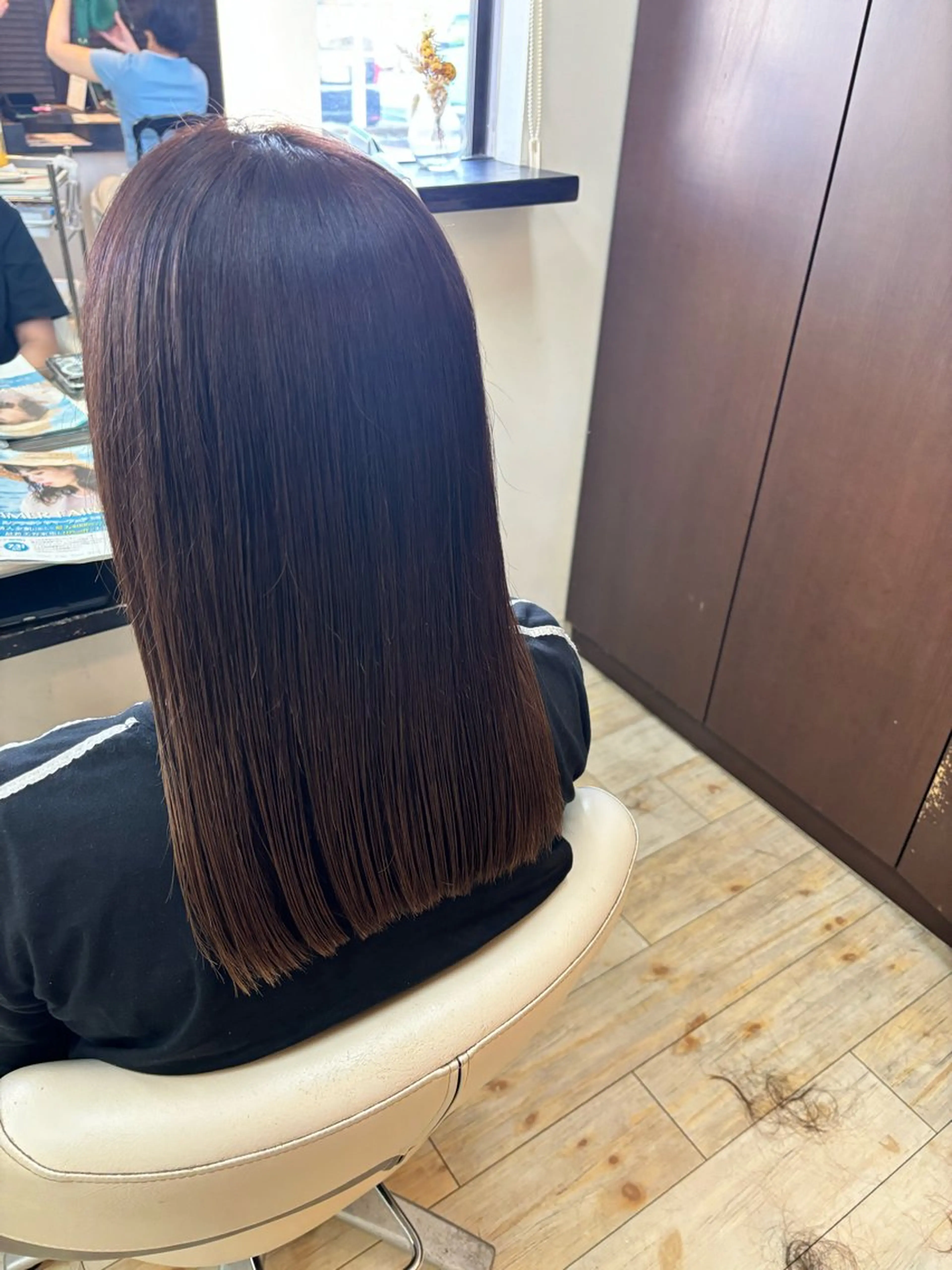 セミロング ルプラボウ／艶カラー ／髪質改善／アサミのヘアスタイル