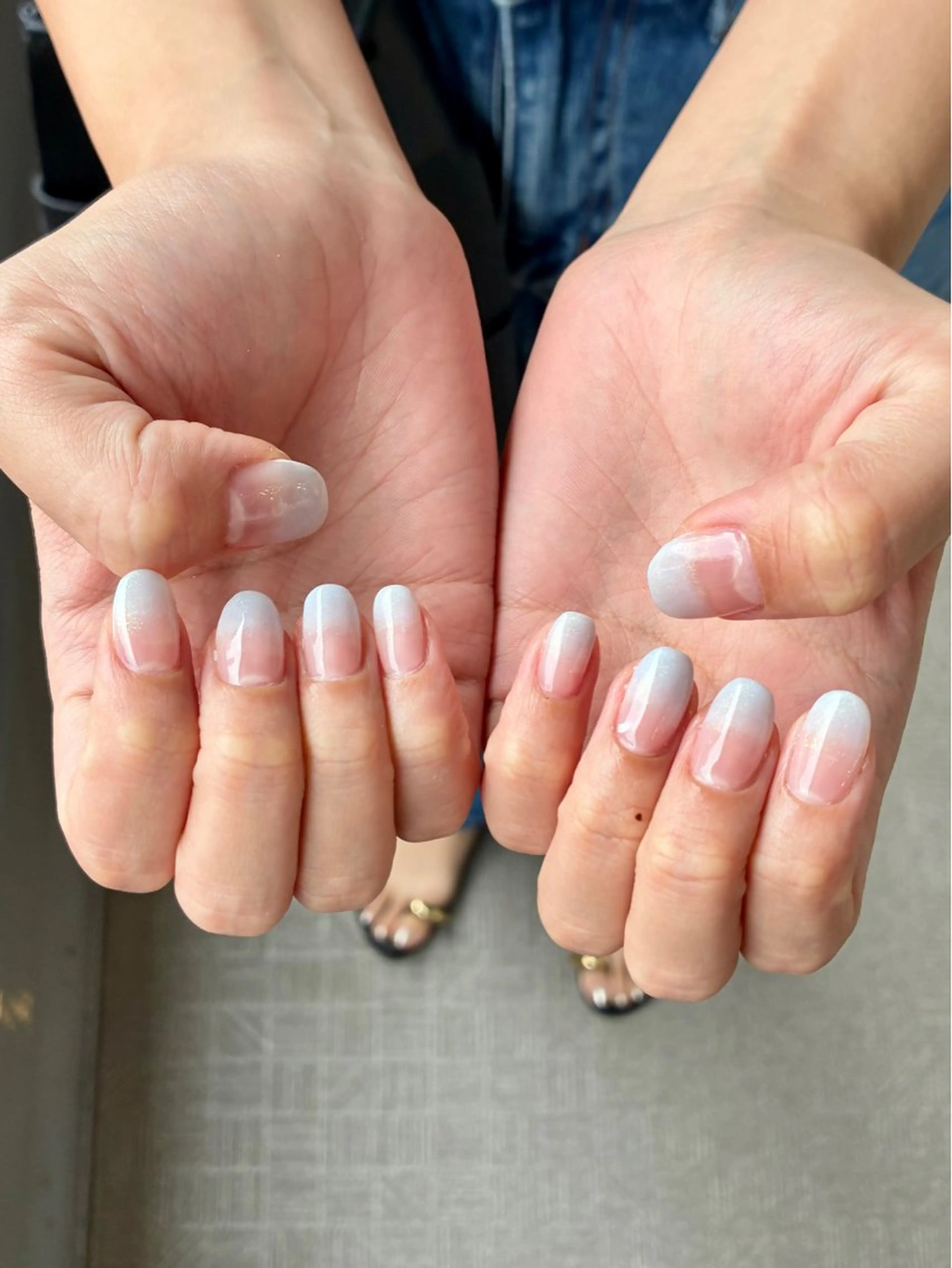 ネイル ブルー nue所属・nue【ムー】 ひなたのネイルデザイン