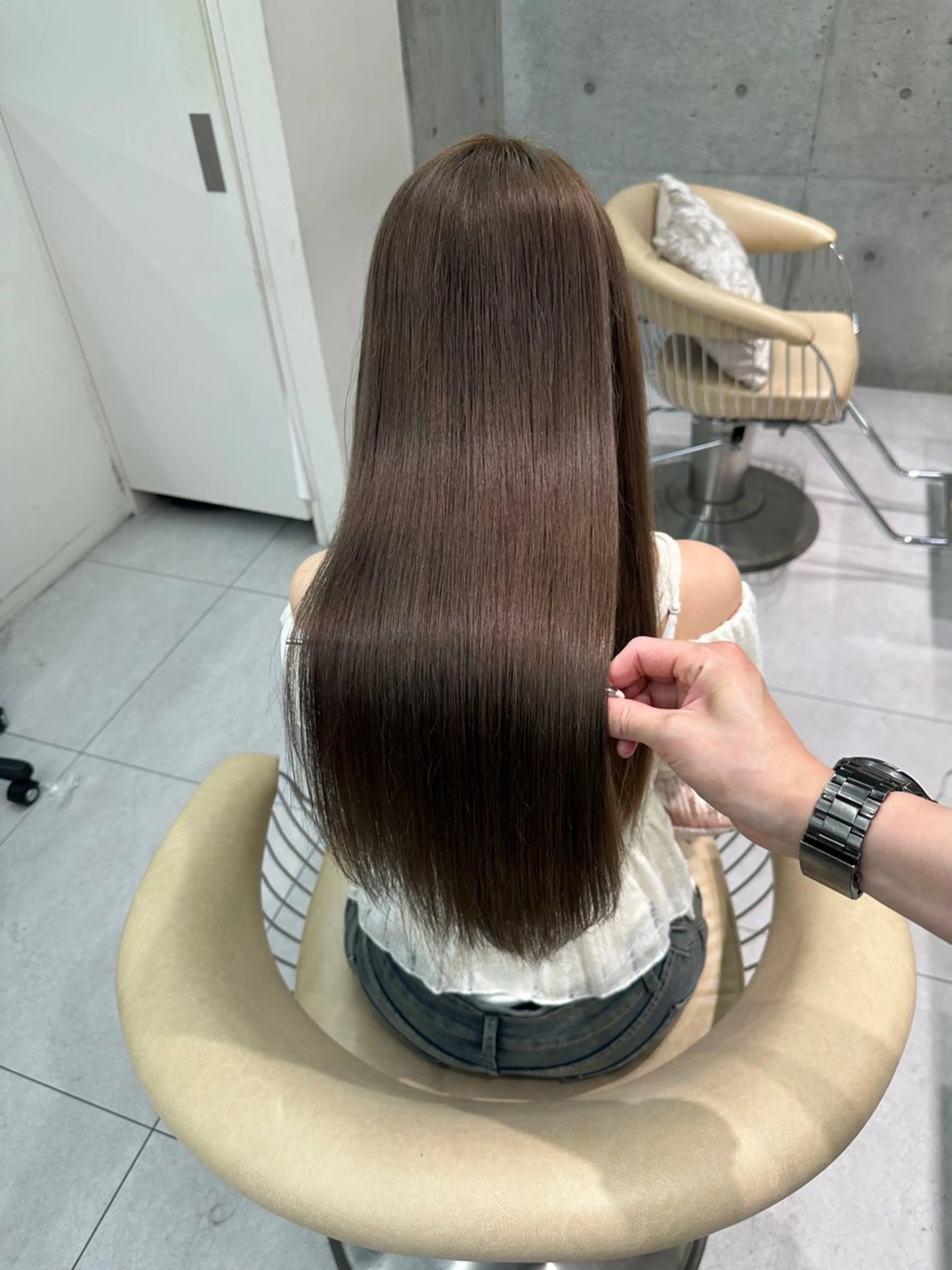 ロング カラー カット 縮毛矯正 トリートメント 《髪質改善✖️オリー ブ🧸》小嶋拓也のヘアスタイル