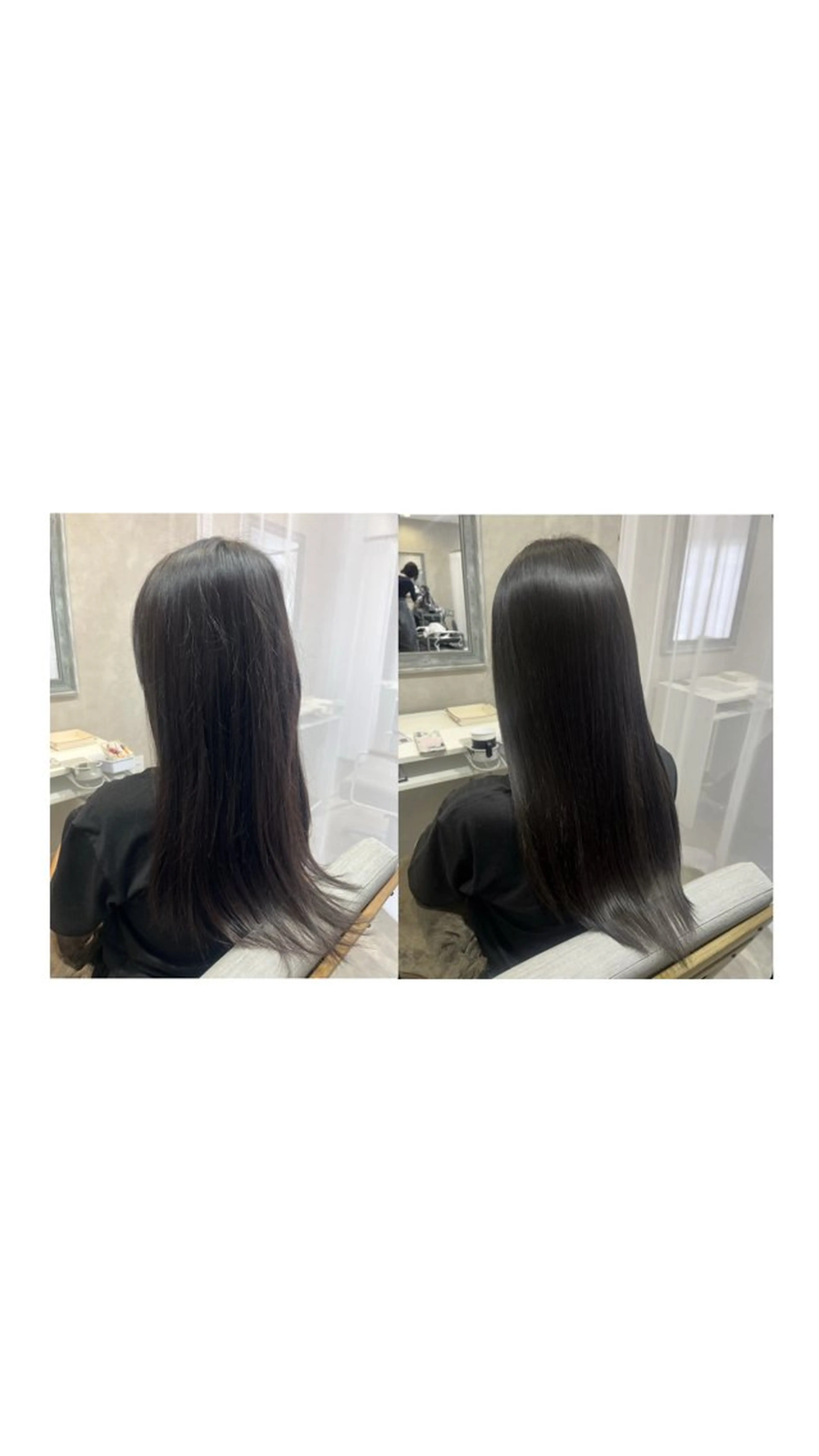 ロング 縮毛矯正 森 愛友のヘアスタイル