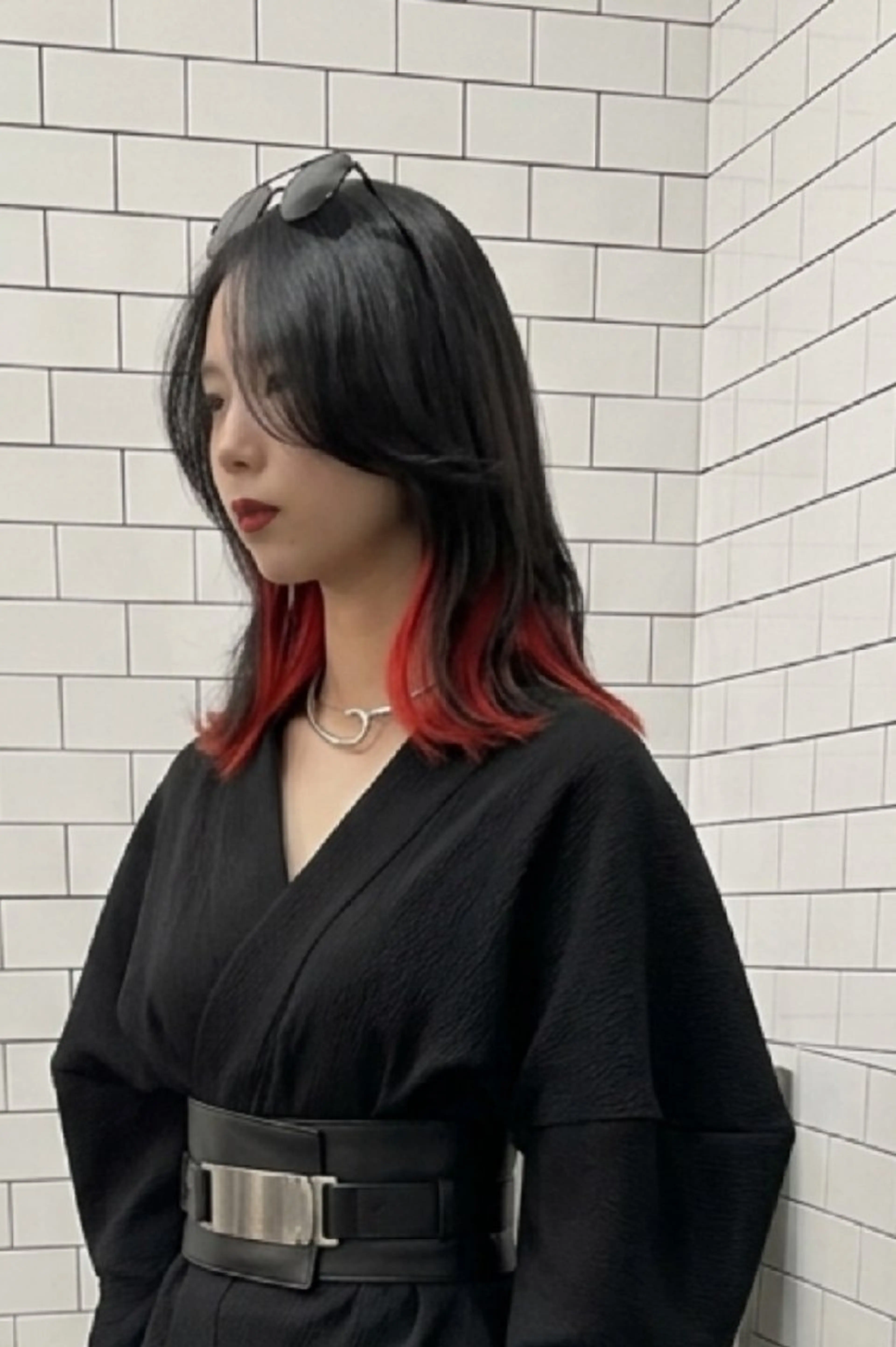 ミディアム カラー オレンジ 中区/legare 🌈山村/髪質改善のヘアスタイル