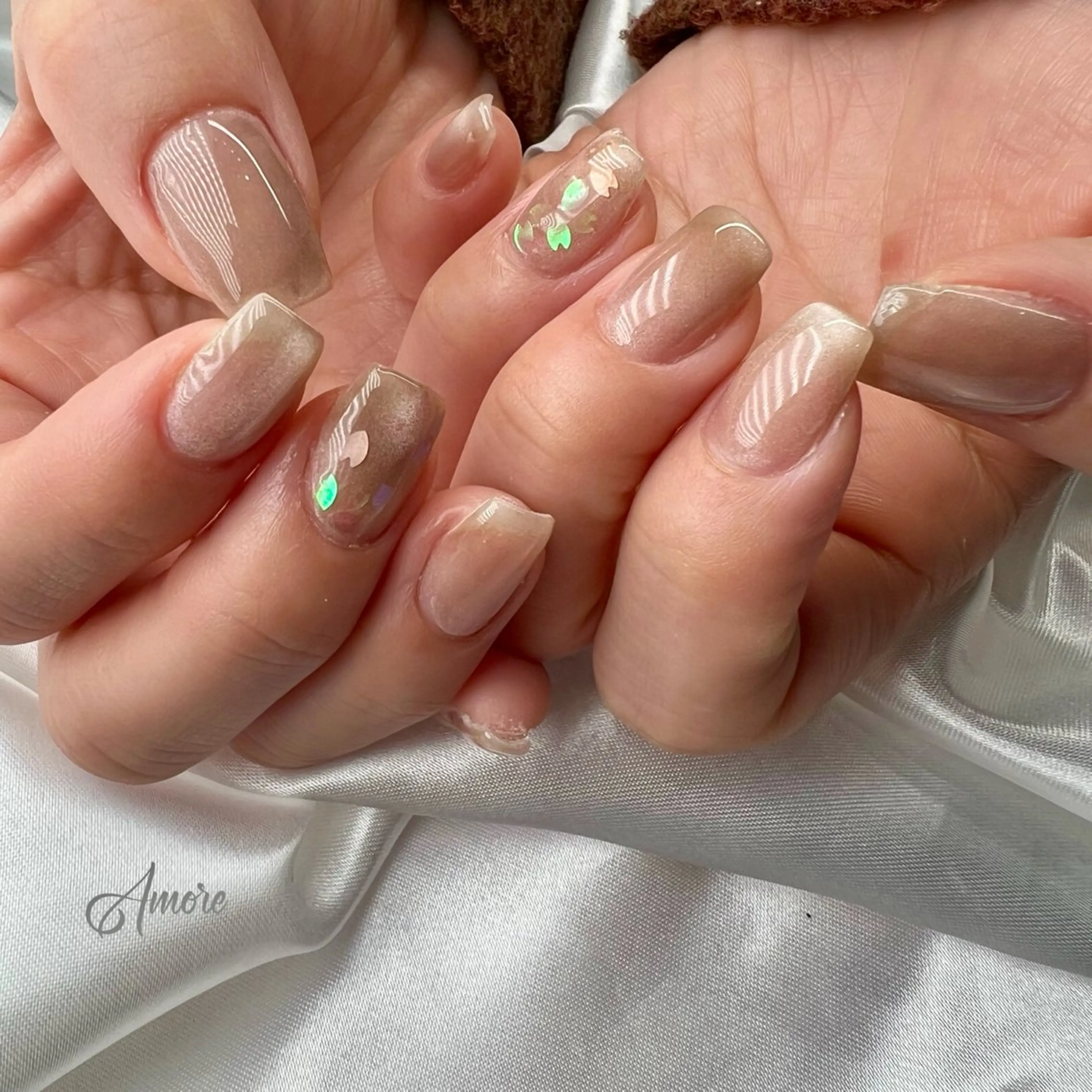 ネイル ジェルネイル キラキラネイル 韓国ネイル パラジェル You kyehwaのネイルデザイン