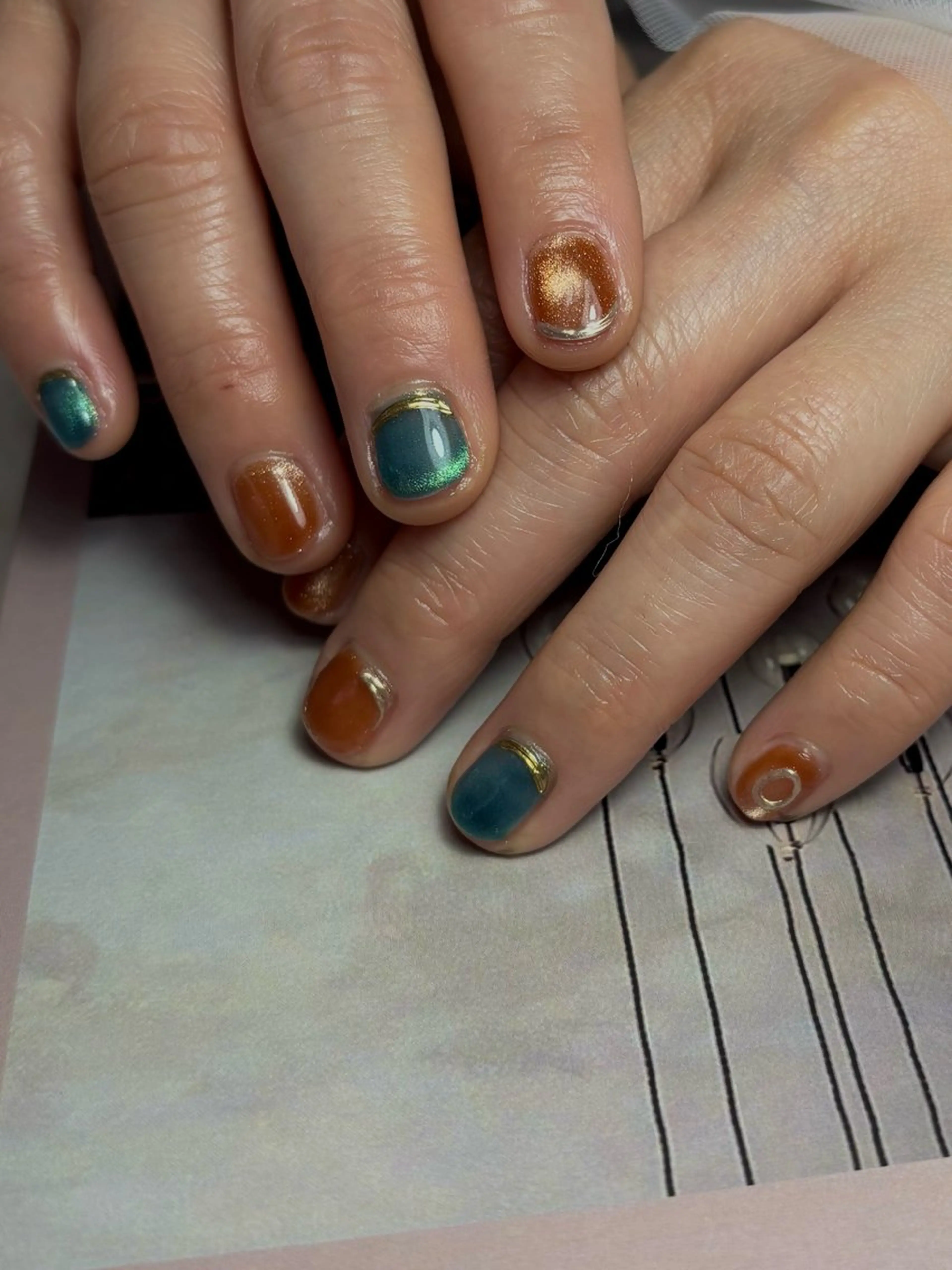 ショート Leaf  nail Yokoのネイルデザイン