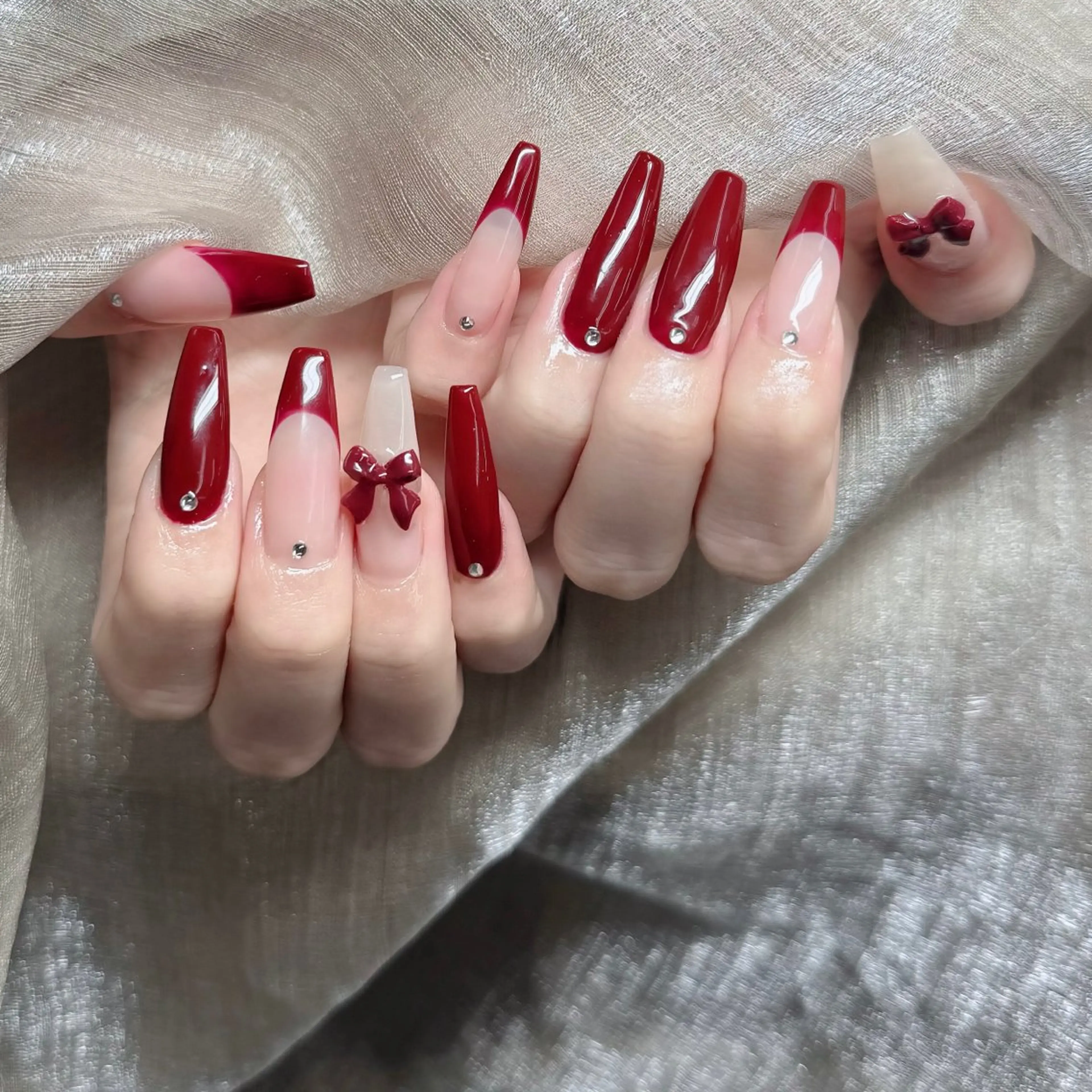 ネイル アートネイル フレンチネイル ジェルネイル 韓国ネイル マグネットネイル ハンドネイル Lenie Nailsのネイルデザイン