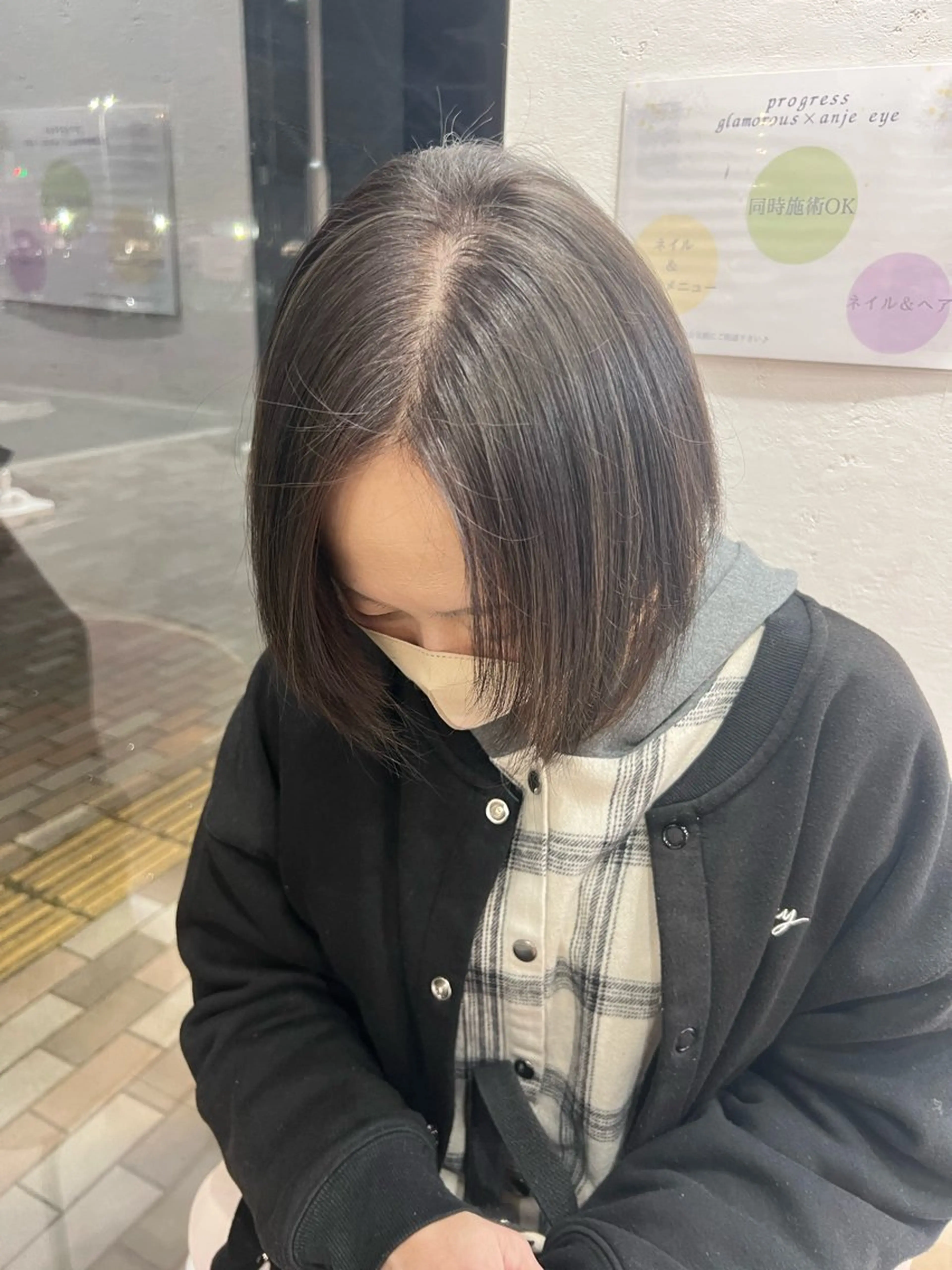 ミディアム カラー ヘアカラー 太白区/白髪ぼかし ハイライト/千葉達人のヘアスタイル