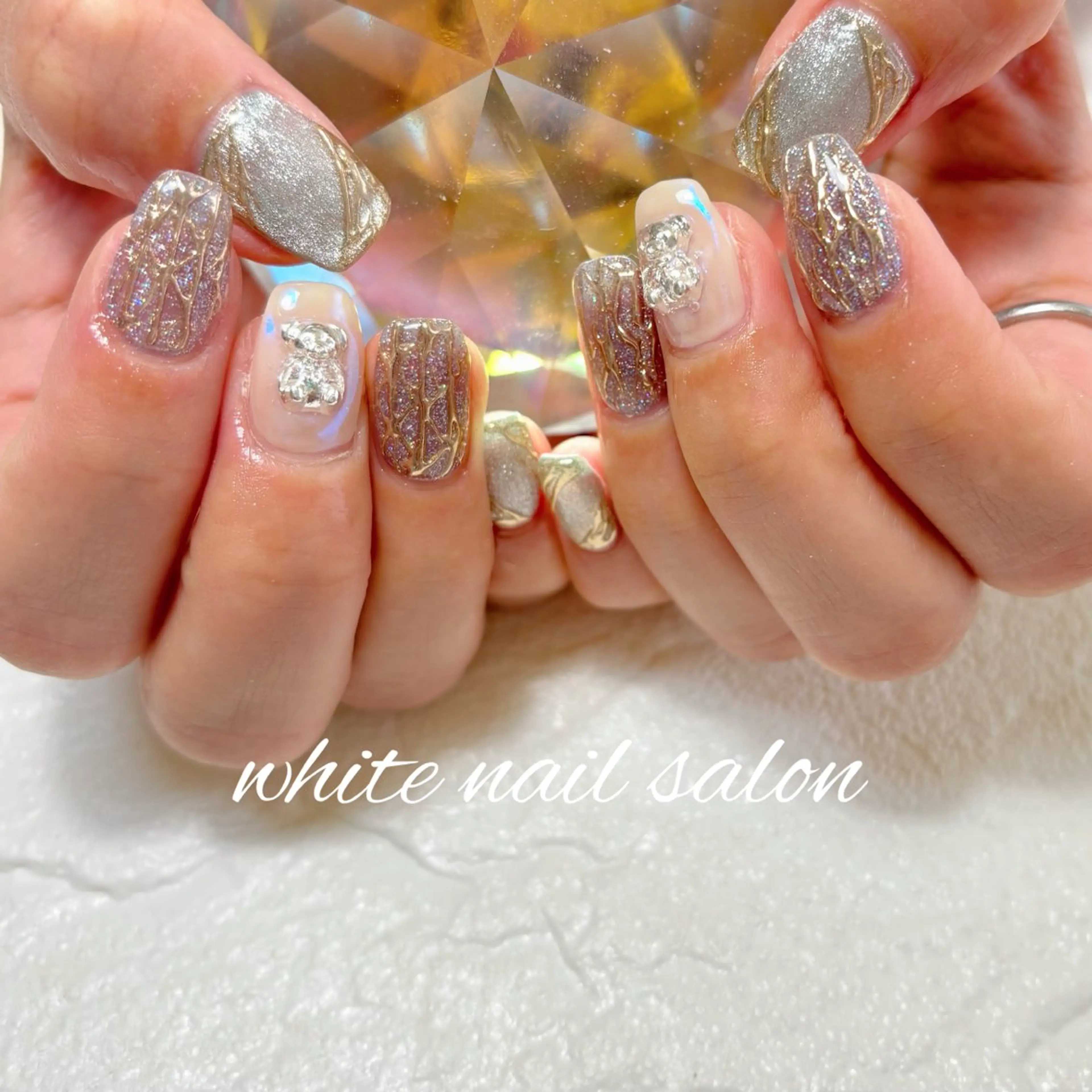 ネイル フットネイル ハンドネイル white nail salonのネイルデザイン