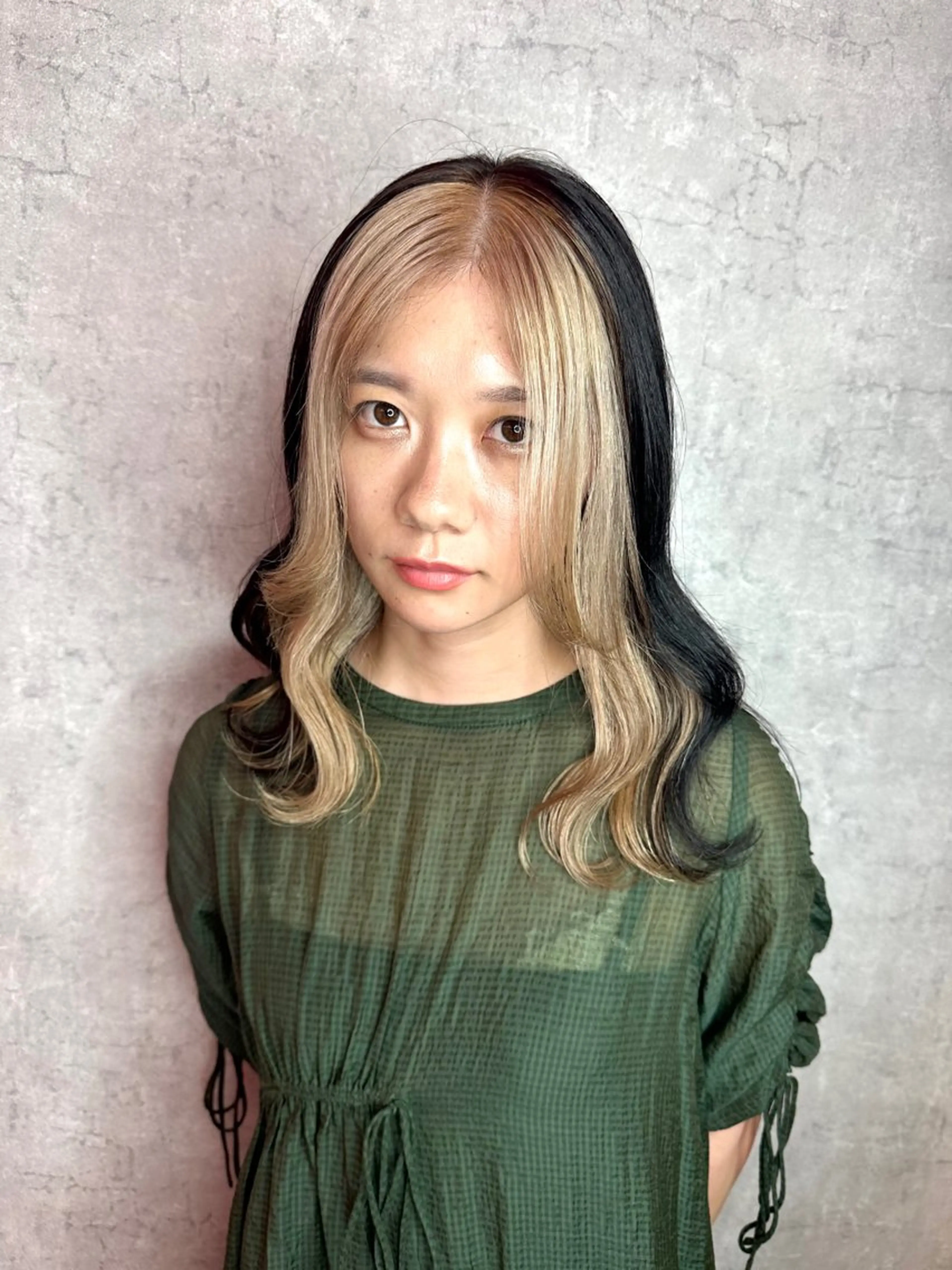 ミディアム カラー 韓国ヘア/艶カラー /田中悠佑のヘアスタイル