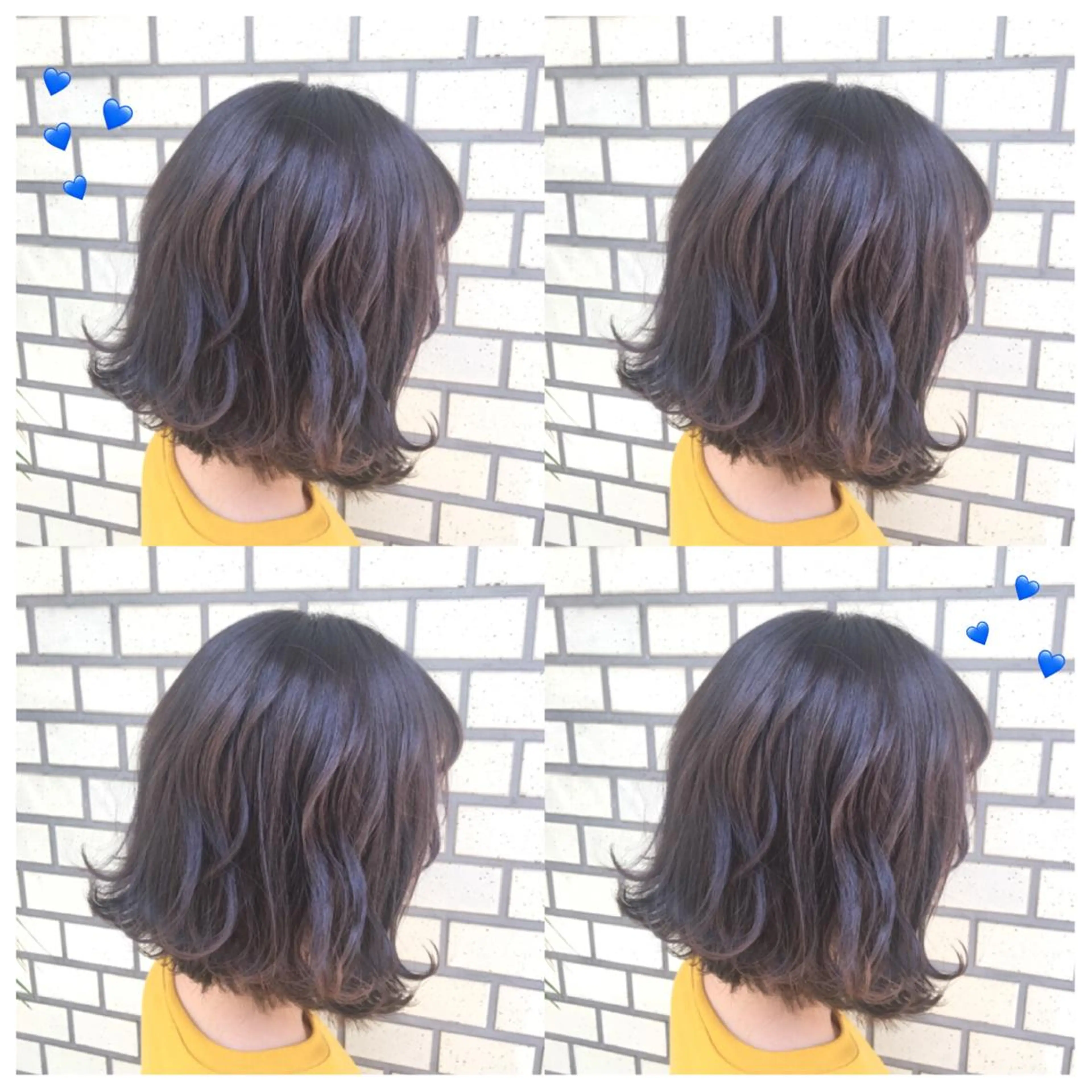 ミディアム カラー 切りっぱなしボブ アディクシーカラー グレージュ ボブ 韓国ヘア得意❤︎森澤 悠佳のヘアスタイル