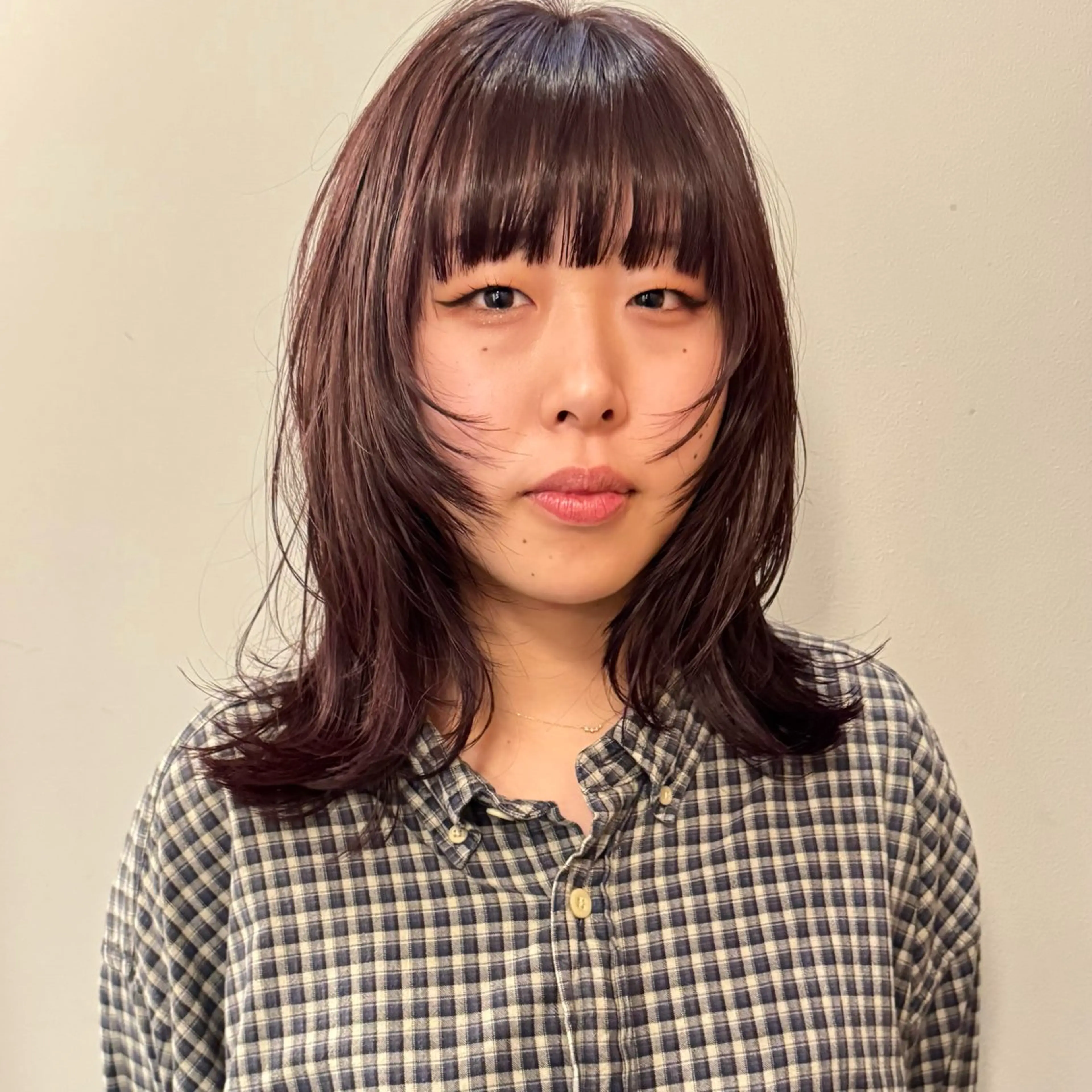 ミディアム カラー カット ヘアカラー トリートメント 🌿レイヤーボブ/パ ーマ🌿　木梨健太のヘアスタイル